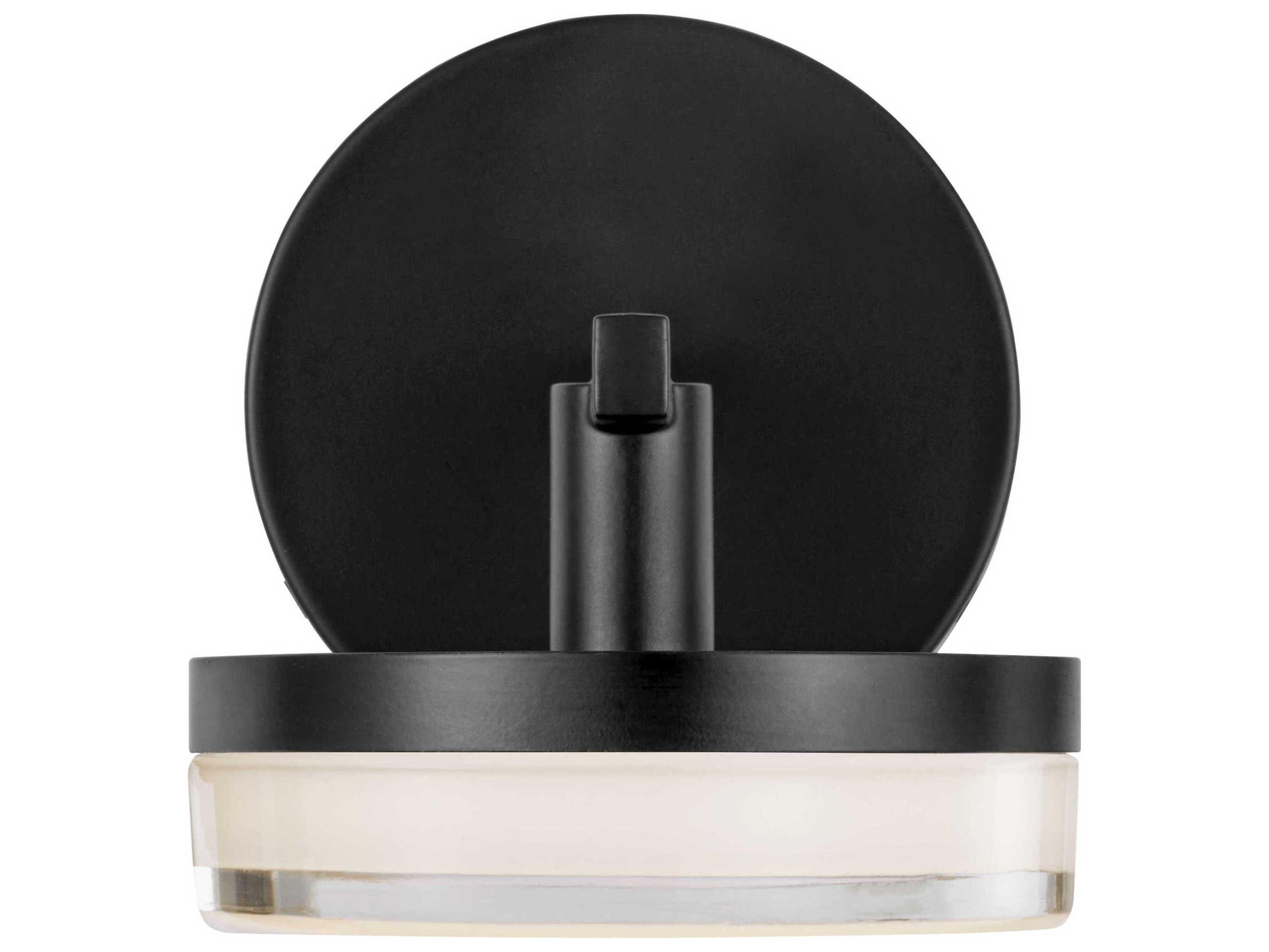 Visual Comfort Studio Khan 1-Light Aged Iron Black Wall Sconce