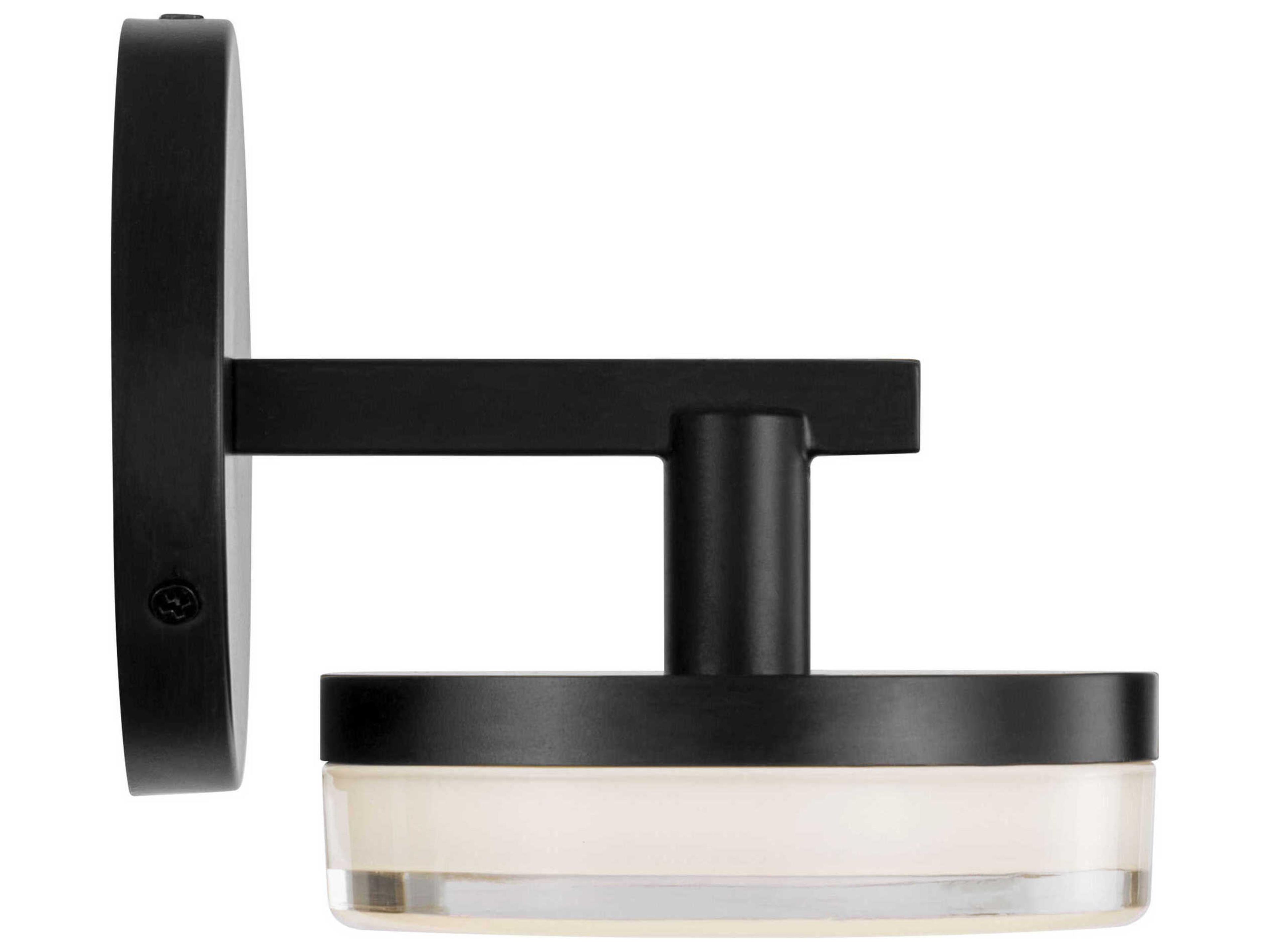 Visual Comfort Studio Khan 1-Light Aged Iron Black Wall Sconce