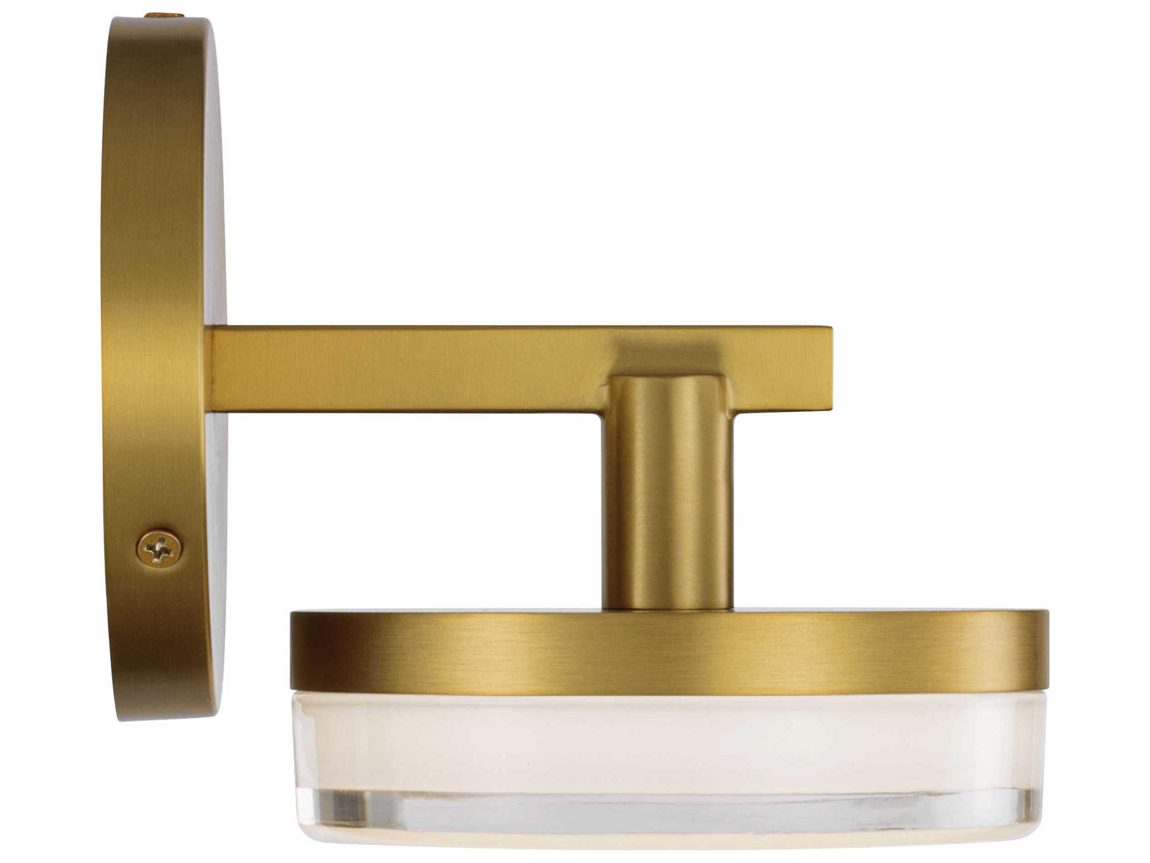 Visual Comfort Studio Khan 1-Light Burnished Brass Wall Sconce