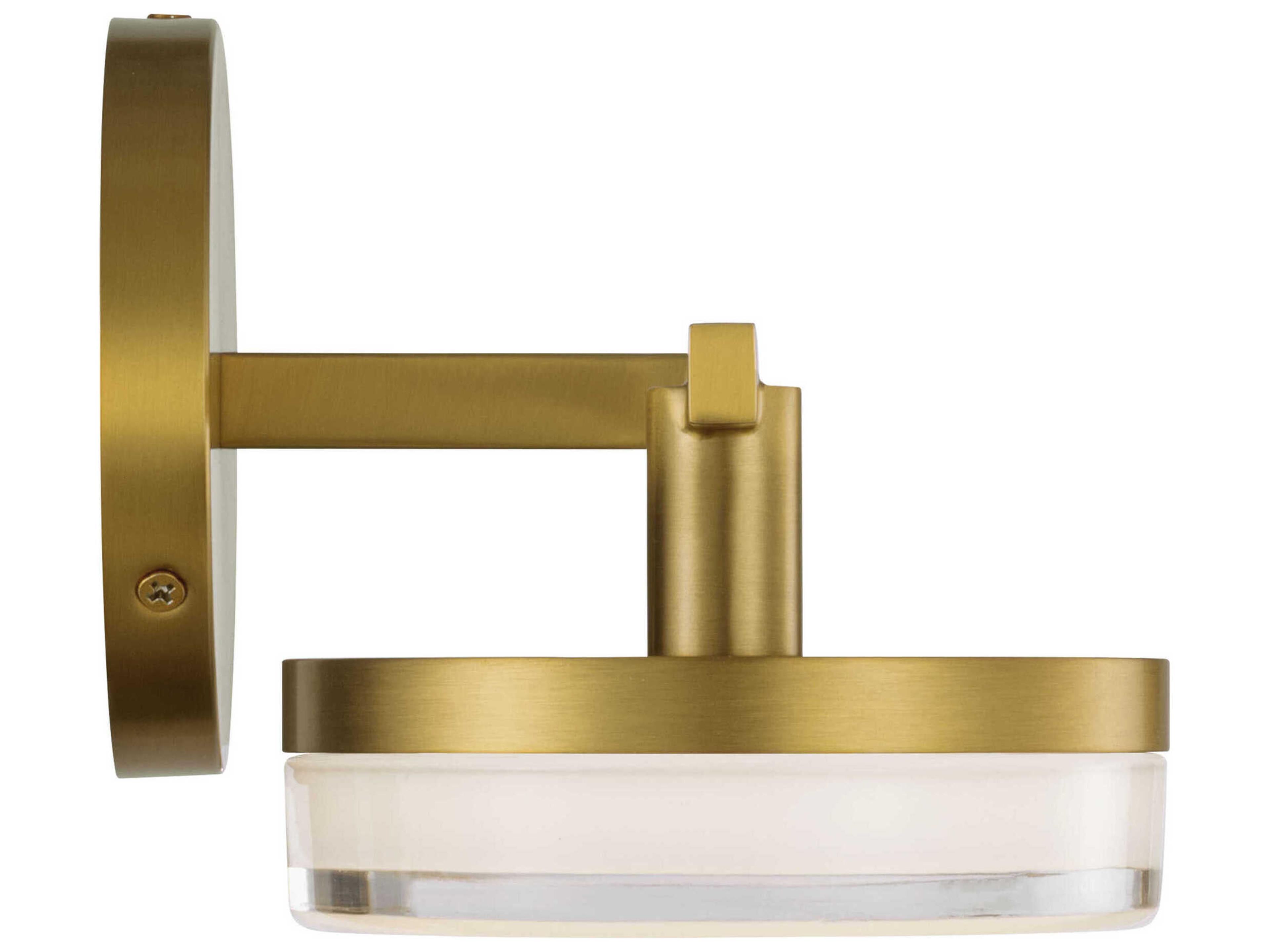 Visual Comfort Studio Khan 2-Light Burnished Brass Vanity Light