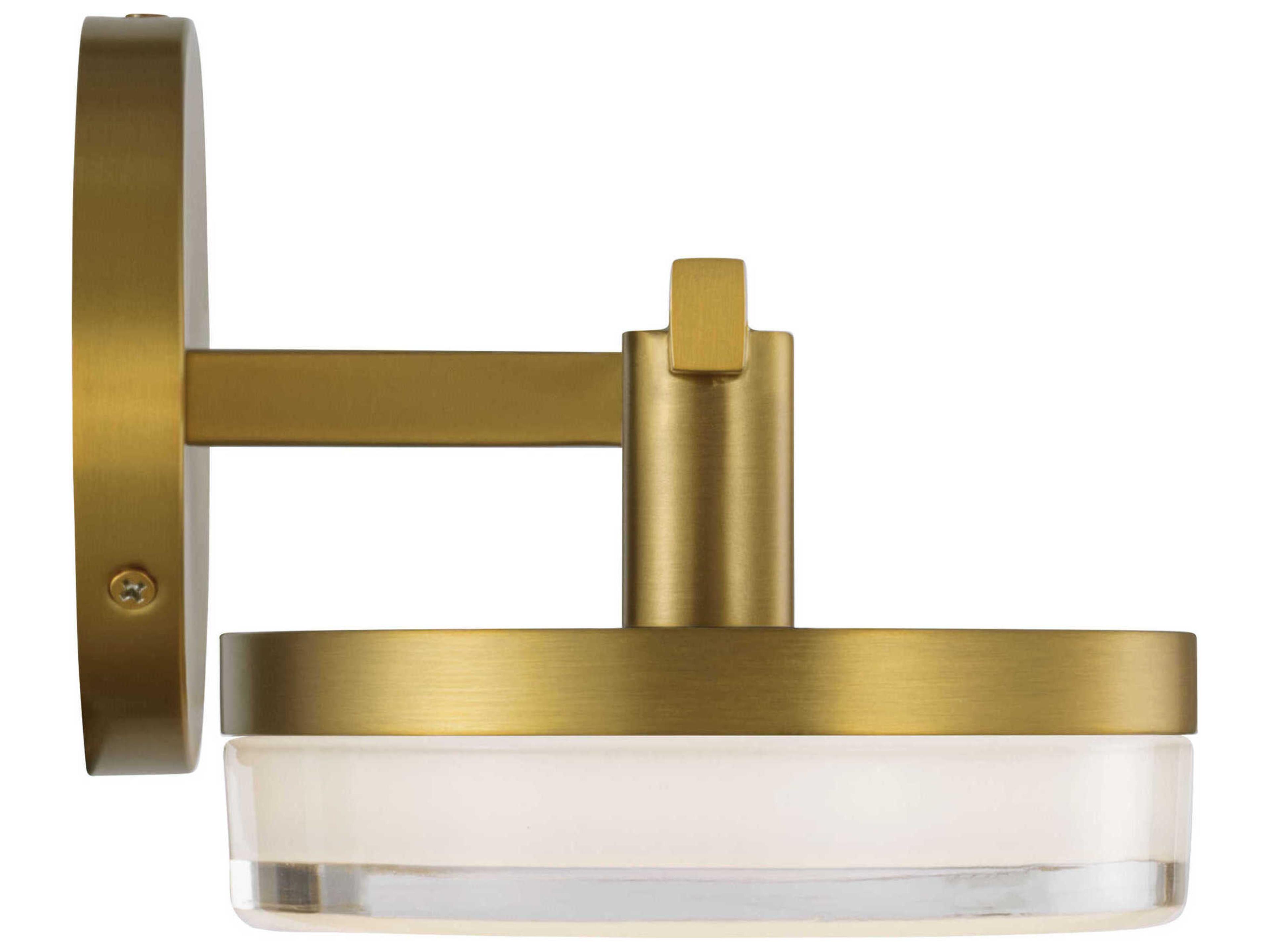Visual Comfort Studio Khan 3-Light Burnished Brass Vanity Light