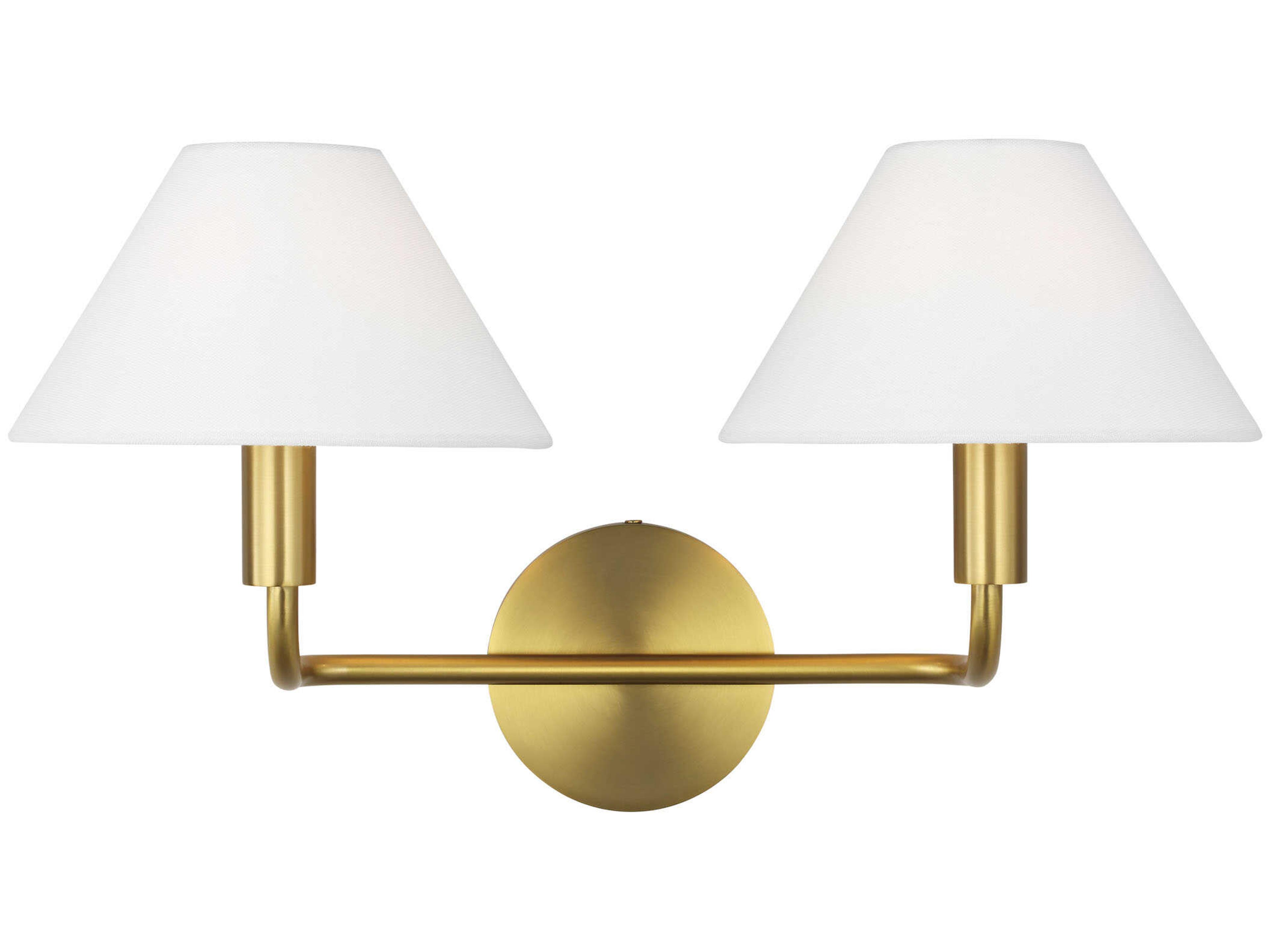 Visual Comfort Studio Colfax 2-Light Burnished Brass Vanity Light