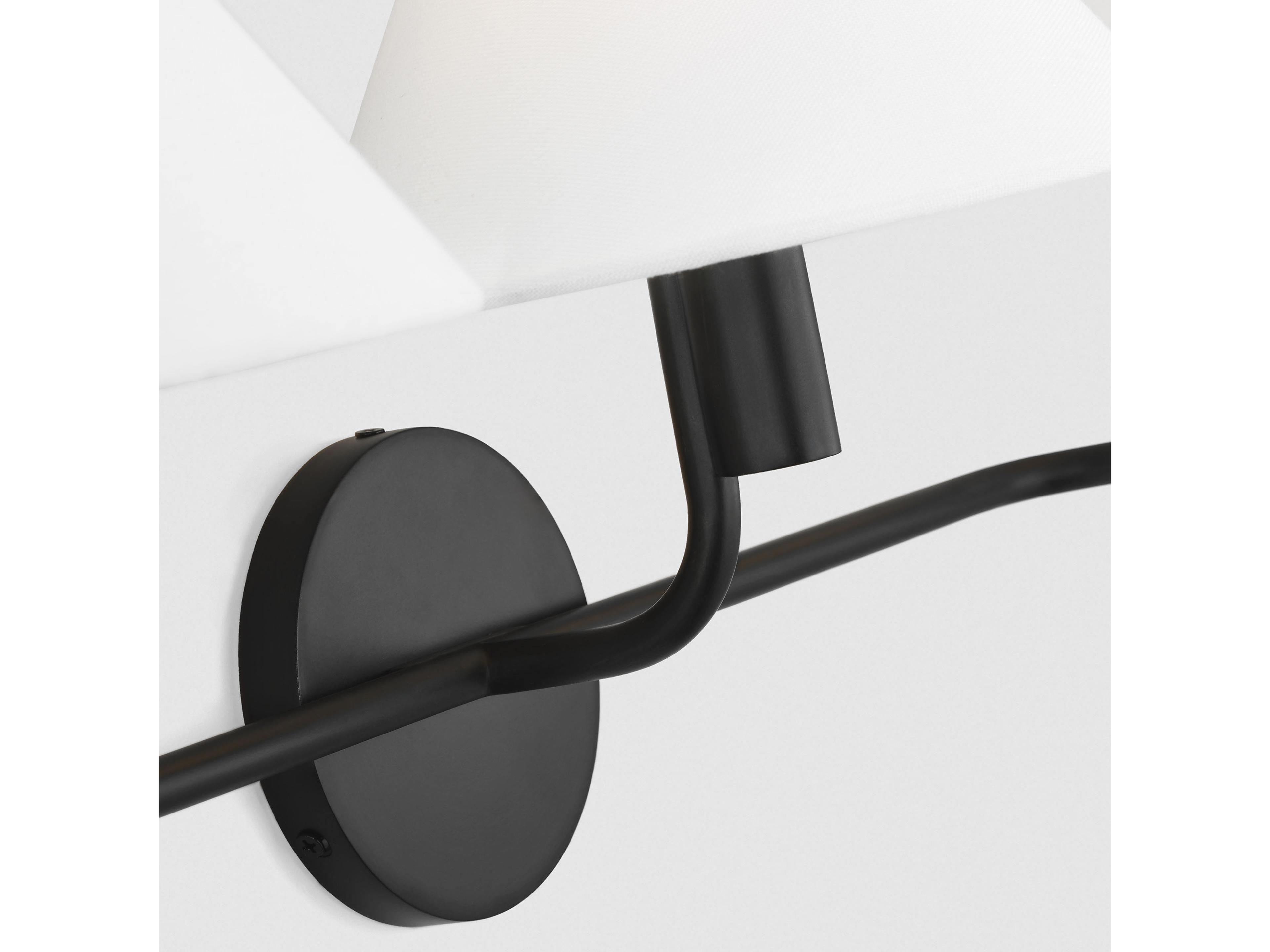 Visual Comfort Studio Colfax 3-Light Aged Iron Black Vanity Light