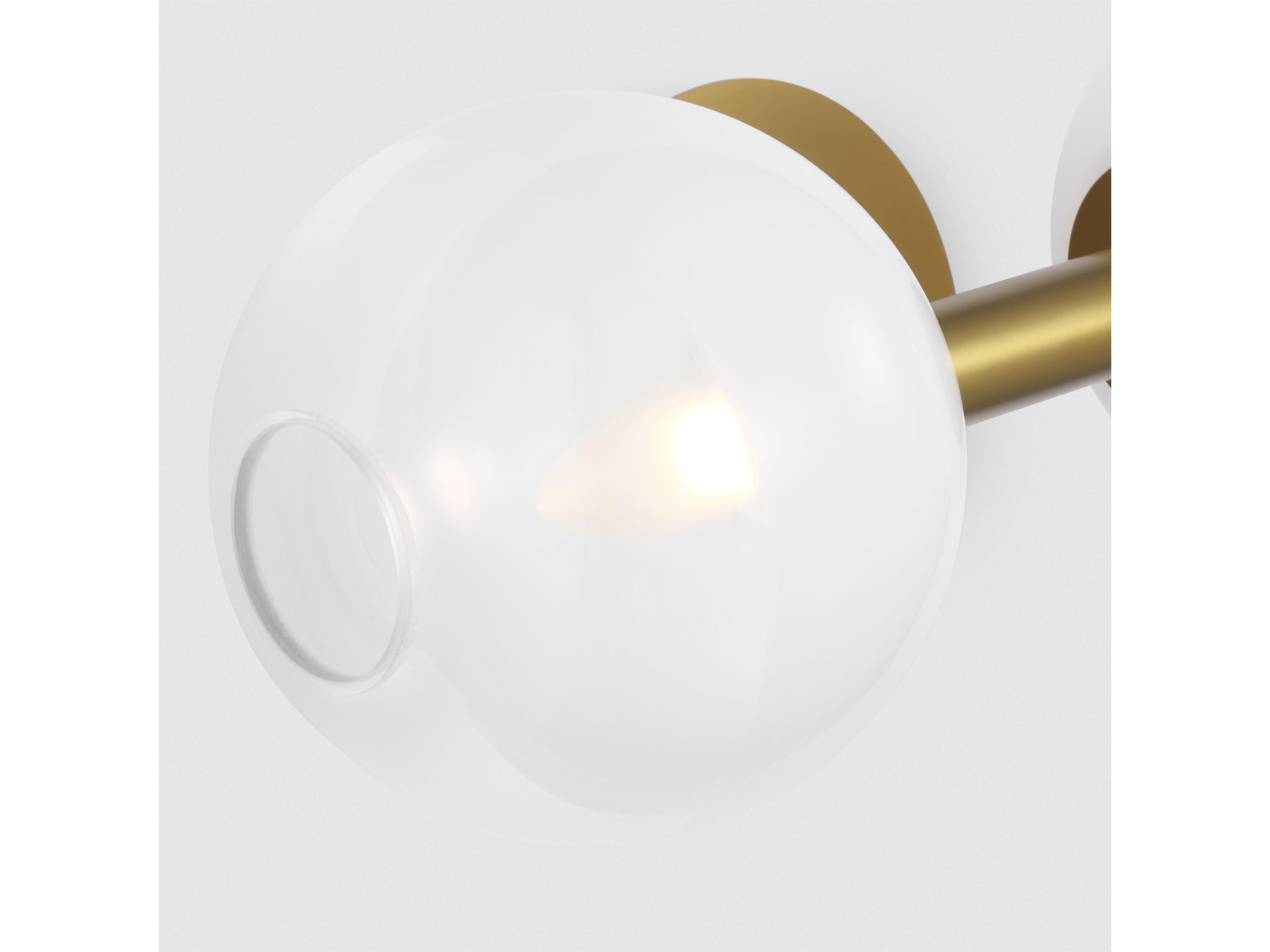 Visual Comfort Studio Torian 2-Light Burnished Brass Vanity Light