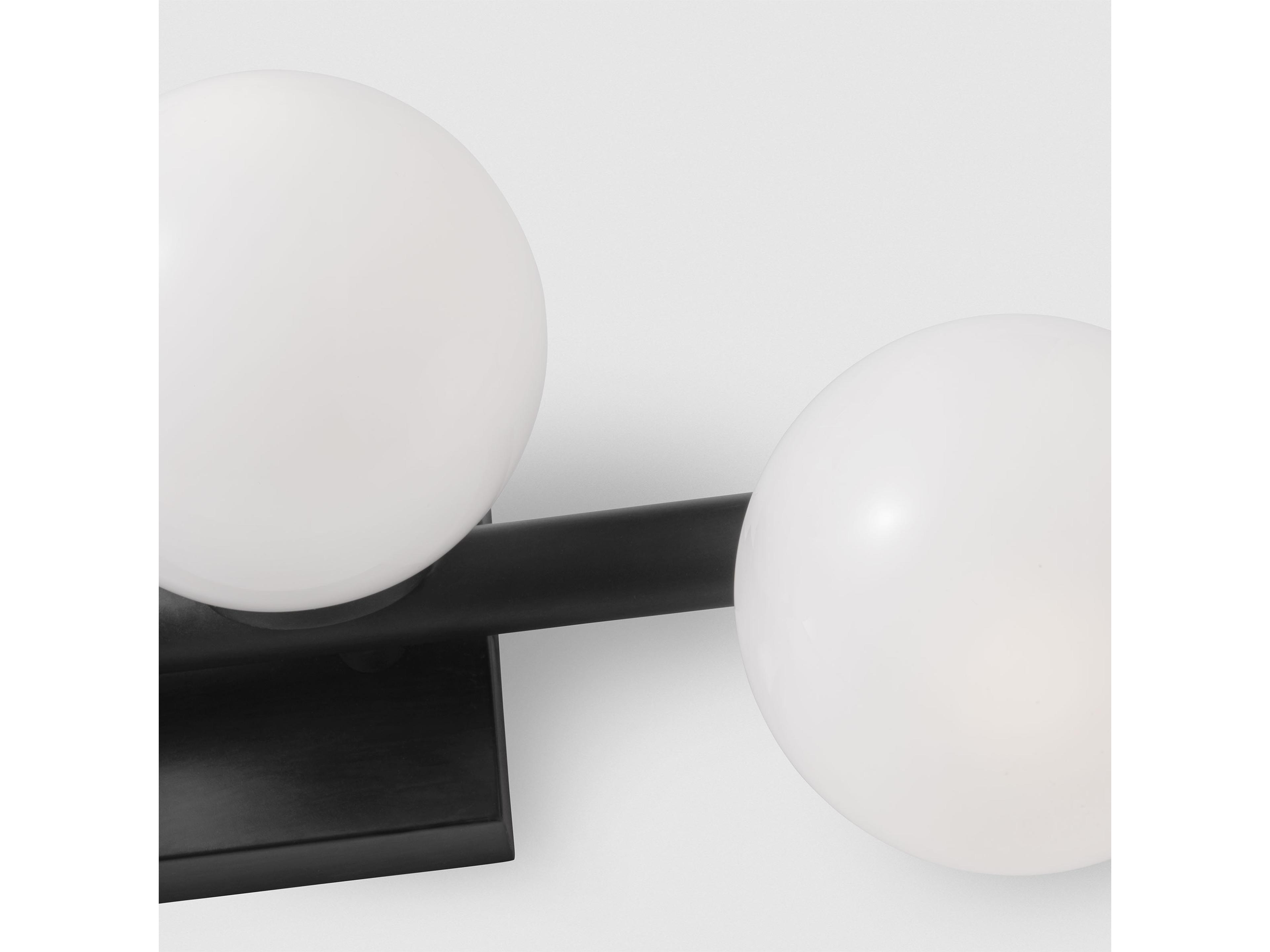 Visual Comfort Studio Altair 3-Light Aged Iron Black Vanity Light