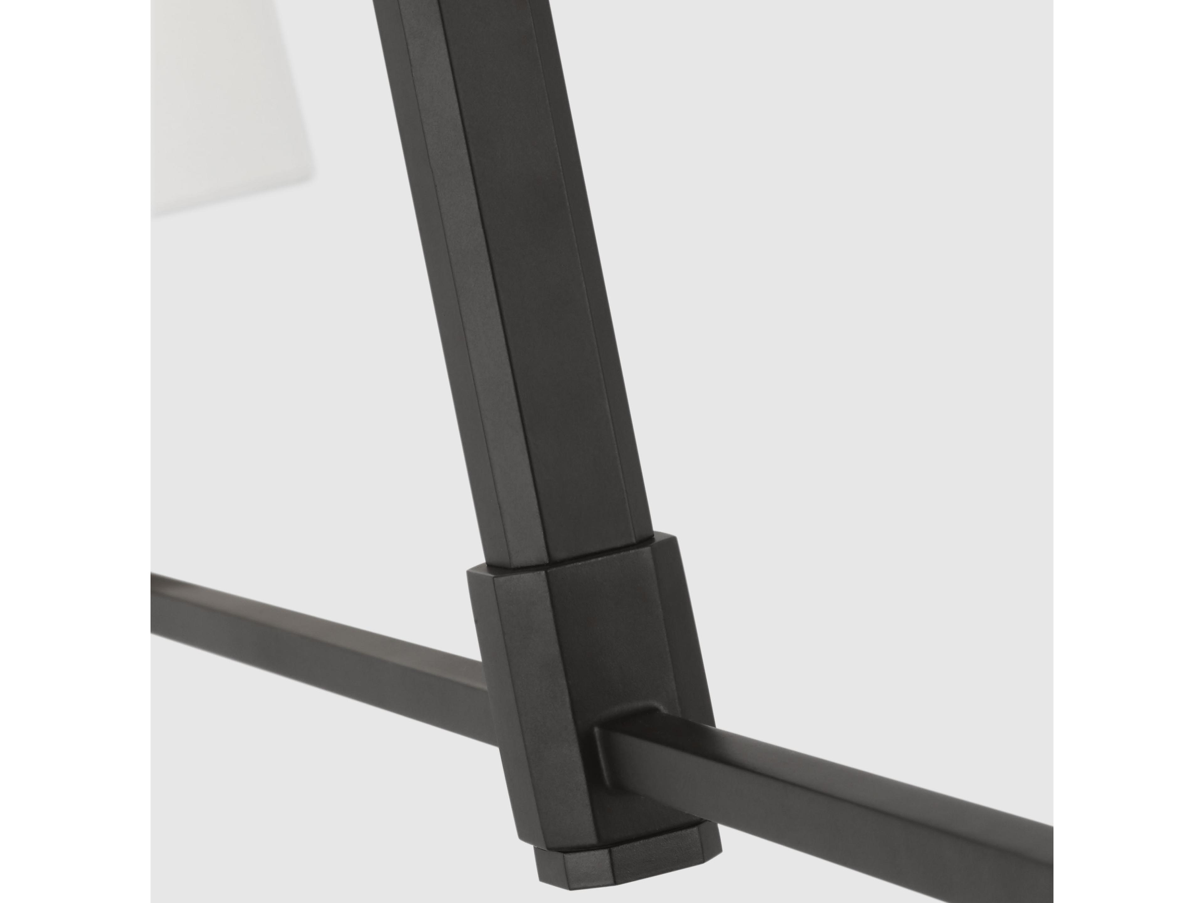 Visual Comfort Studio Danica 2-Light Aged Iron Black Linear Island Pendant