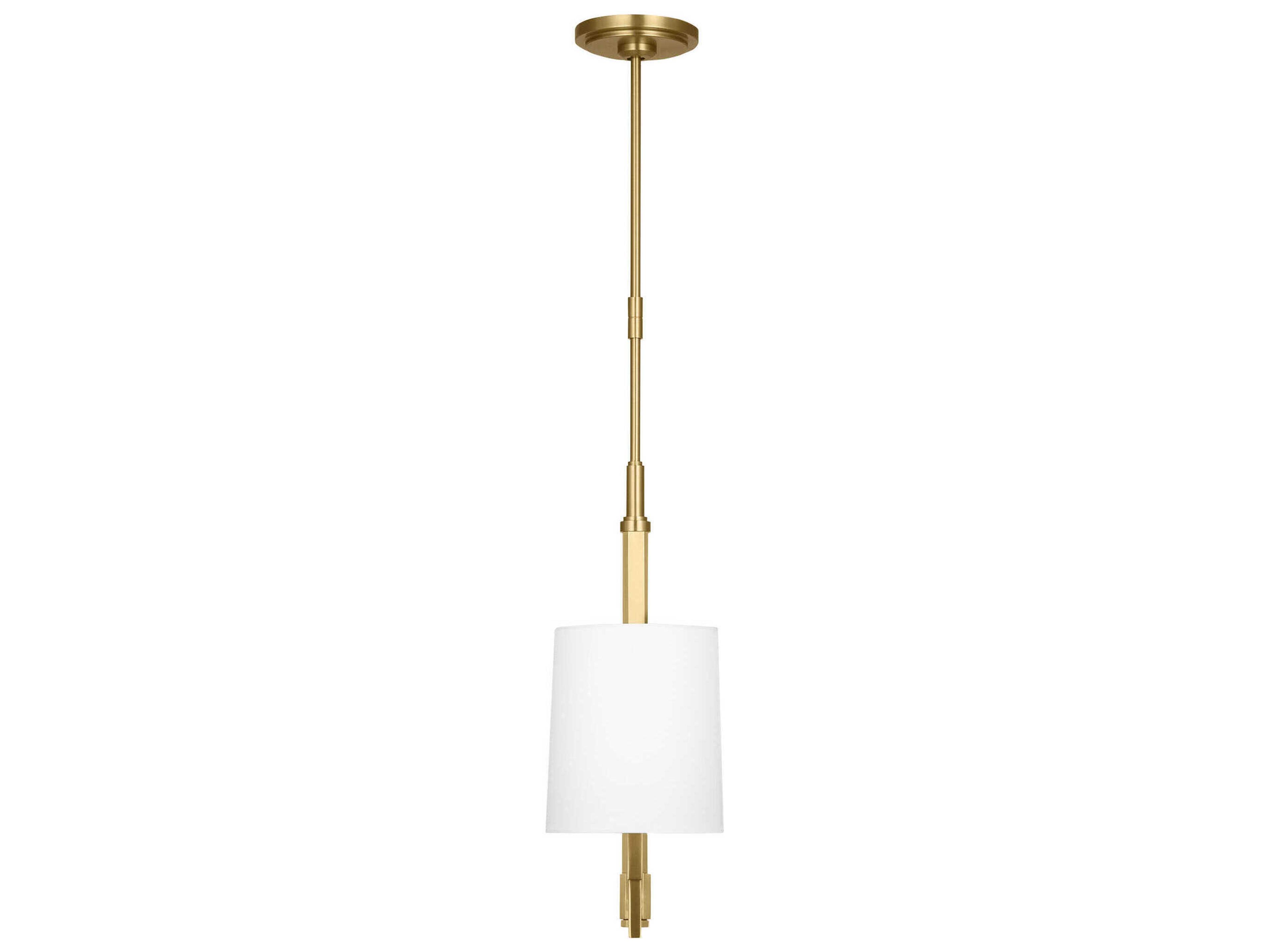 Visual Comfort Studio Danica 2-Light Burnished Brass Linear Island Pendant