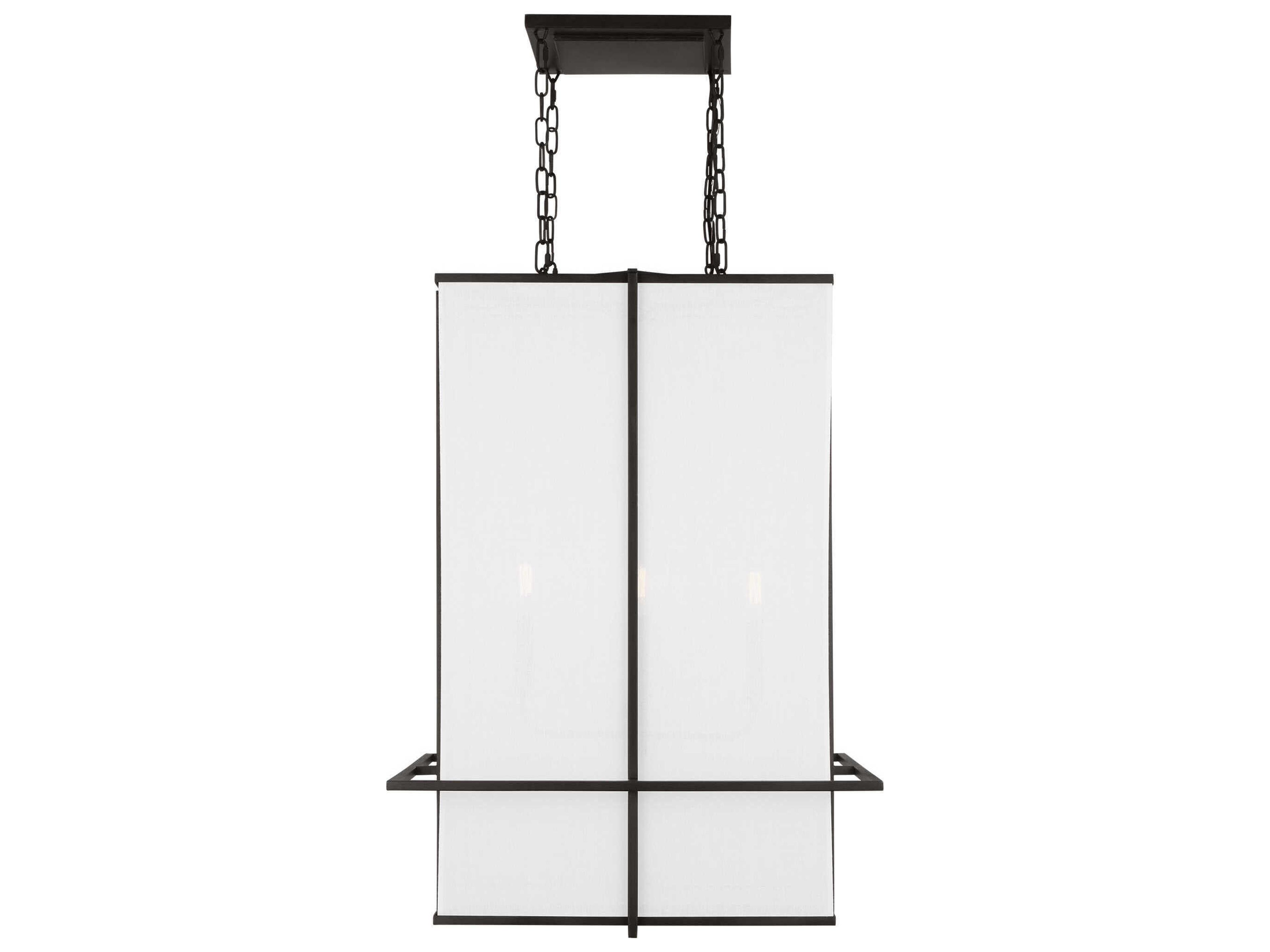 Visual Comfort Studio Dresden 4-Light Aged Iron Black Pendant