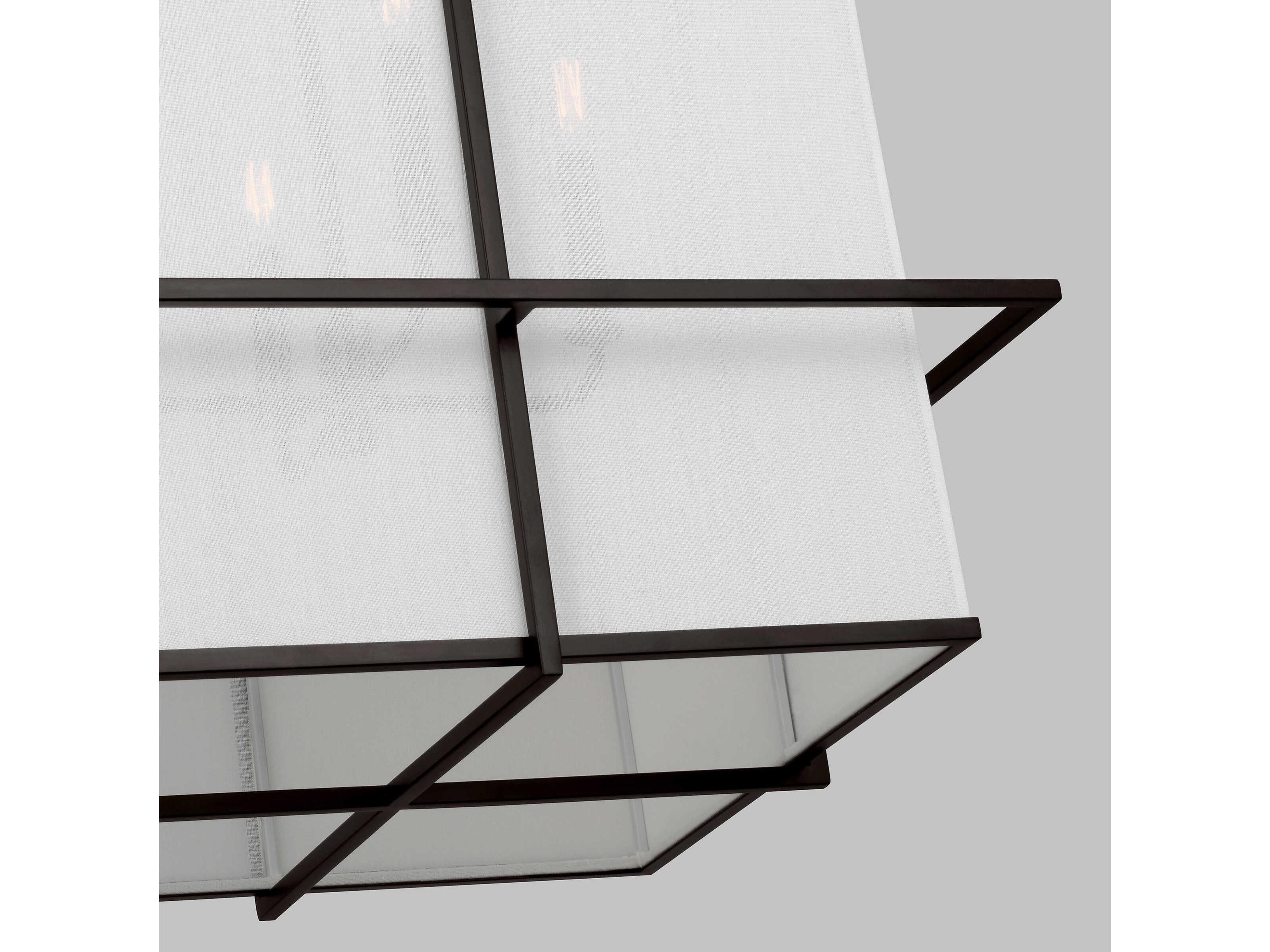 Visual Comfort Studio Dresden 4-Light Aged Iron Black Pendant