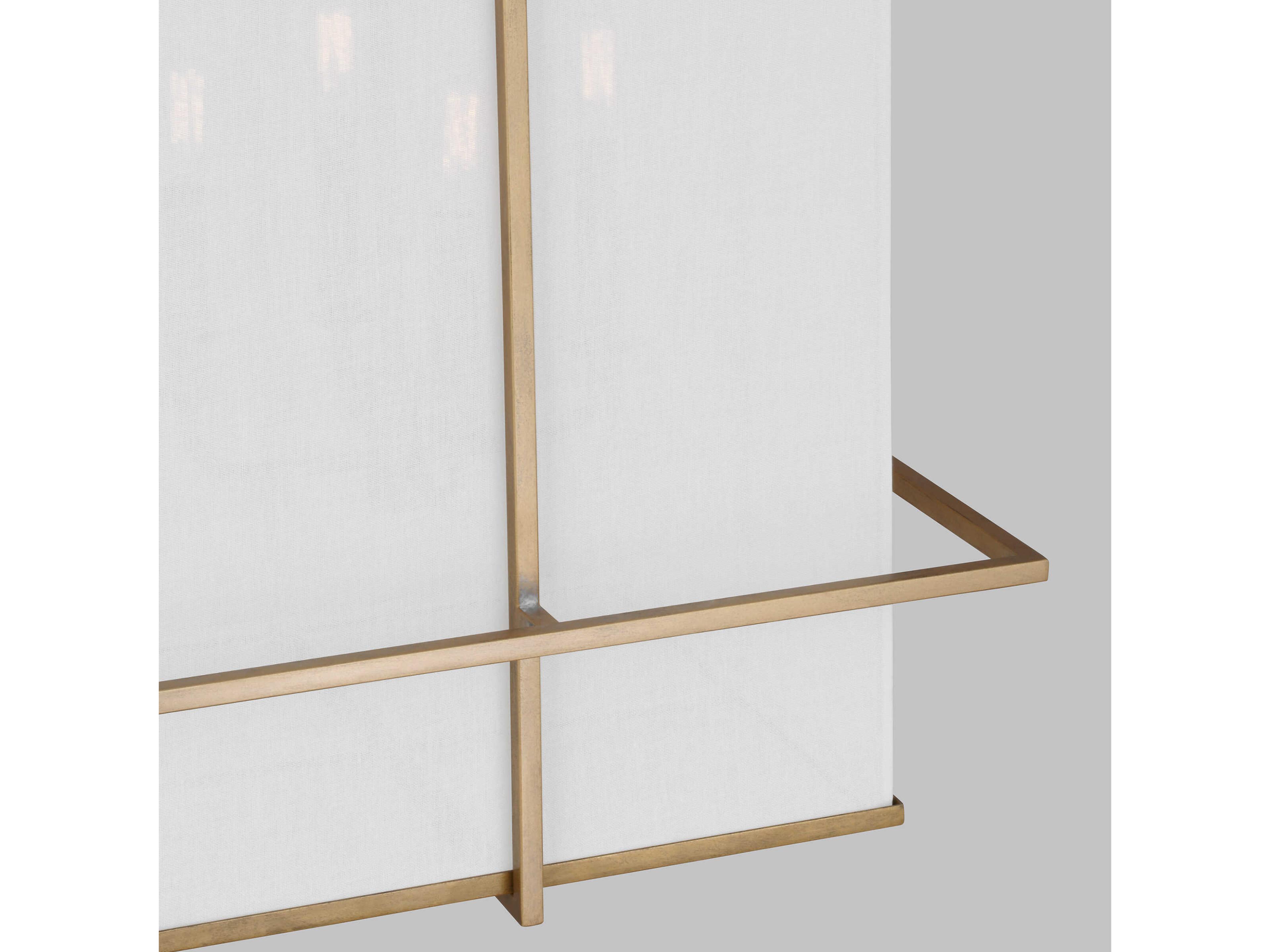 Visual Comfort Studio Dresden 4-Light Coastal Gild Gold Pendant