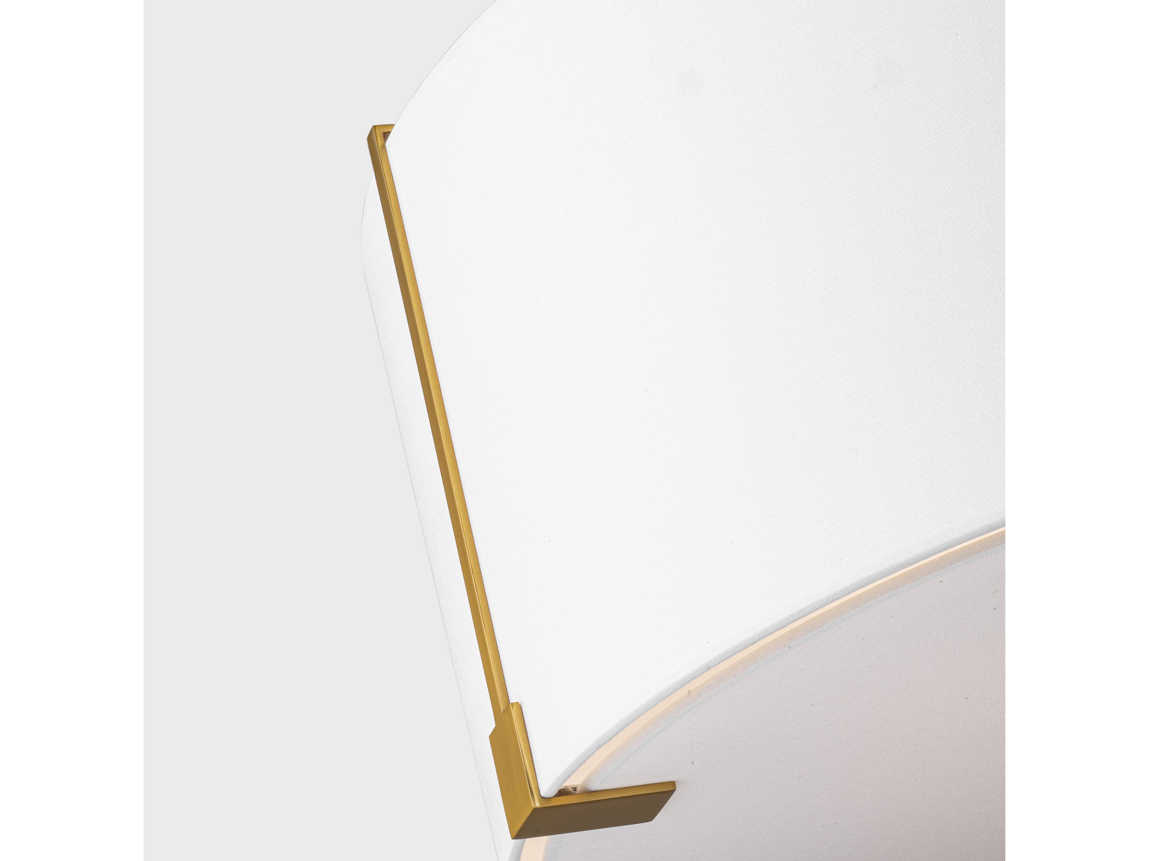 Visual Comfort Studio Bergen 3-Light Burnished Brass Drum Pendant