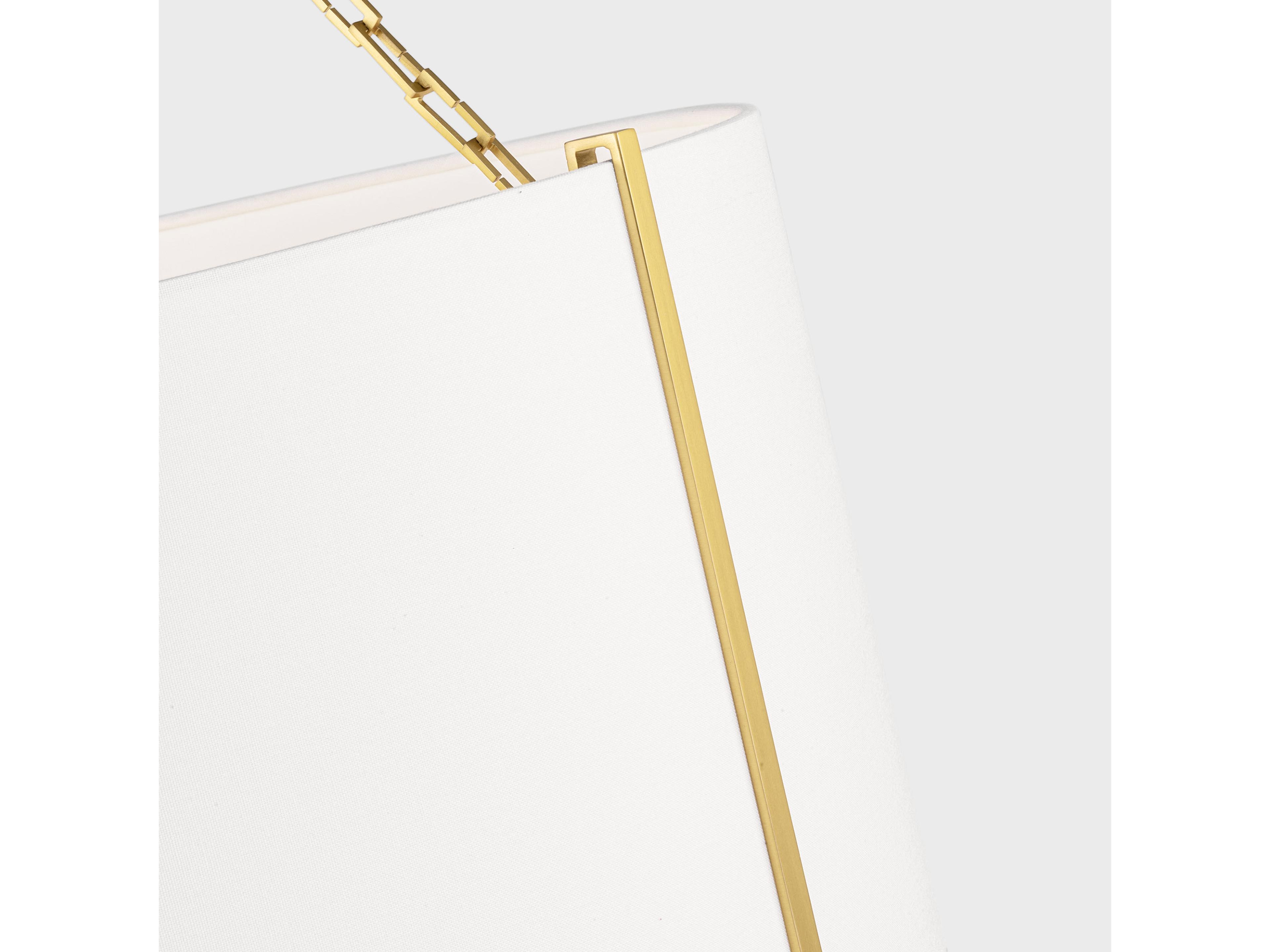 Visual Comfort Studio Bergen 3-Light Burnished Brass Drum Pendant