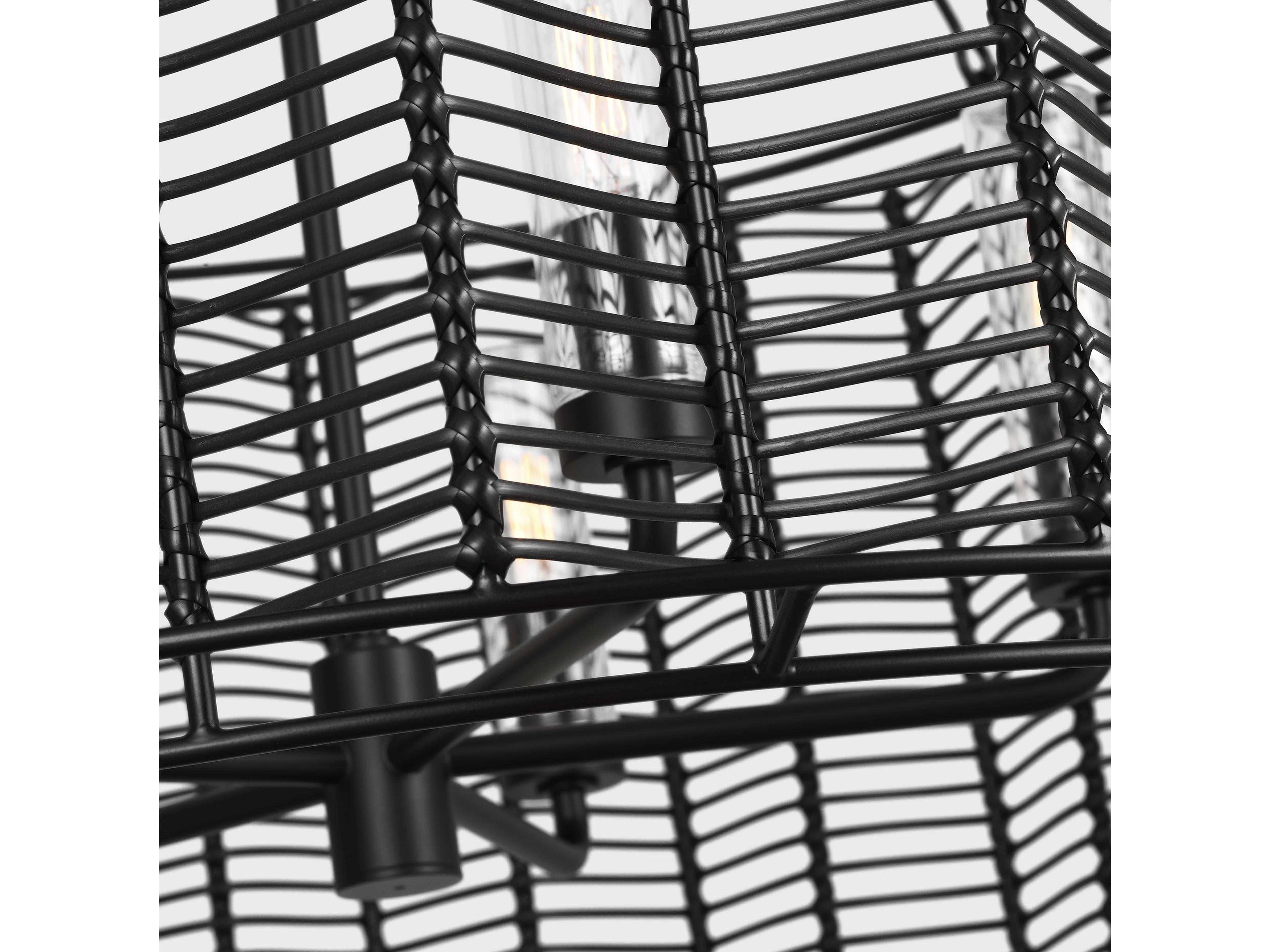 Visual Comfort Studio Winslow 5-Light Midnight Black Candelabra Chandelier