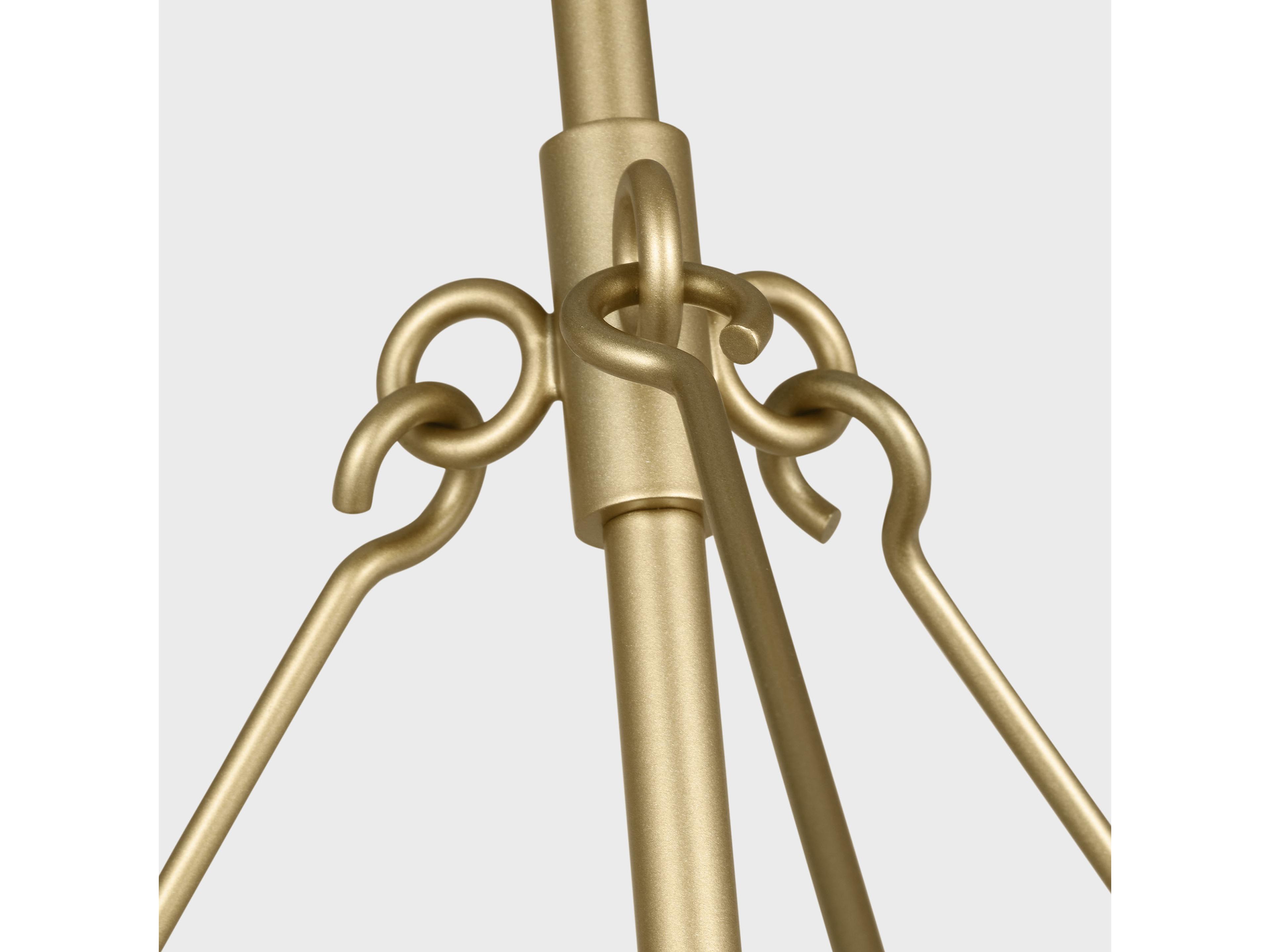 Visual Comfort Studio Winslow 5-Light Brass Candelabra Chandelier