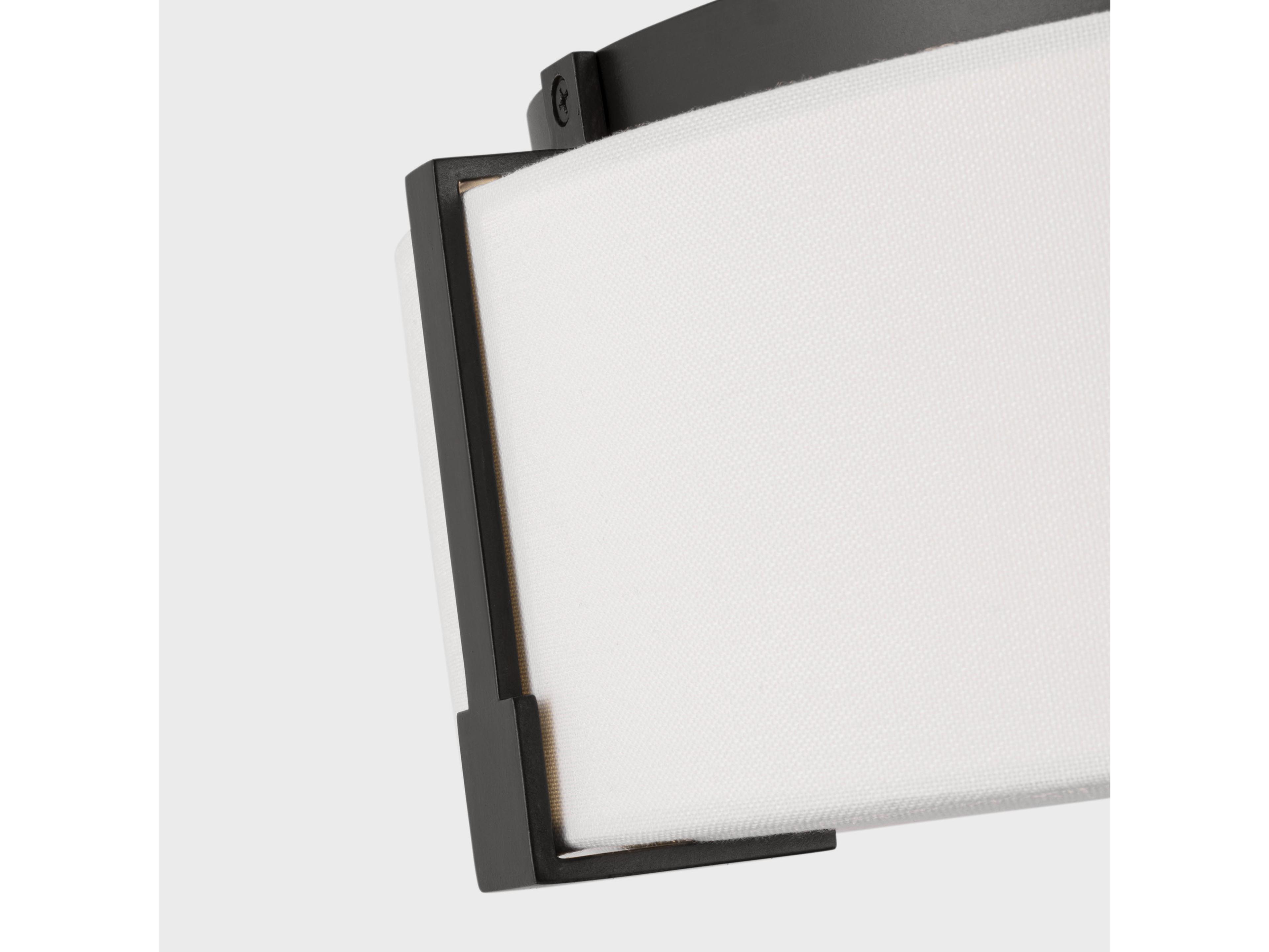 Visual Comfort Studio Bergen 2-Light Aged Iron Black Round Flush Mount