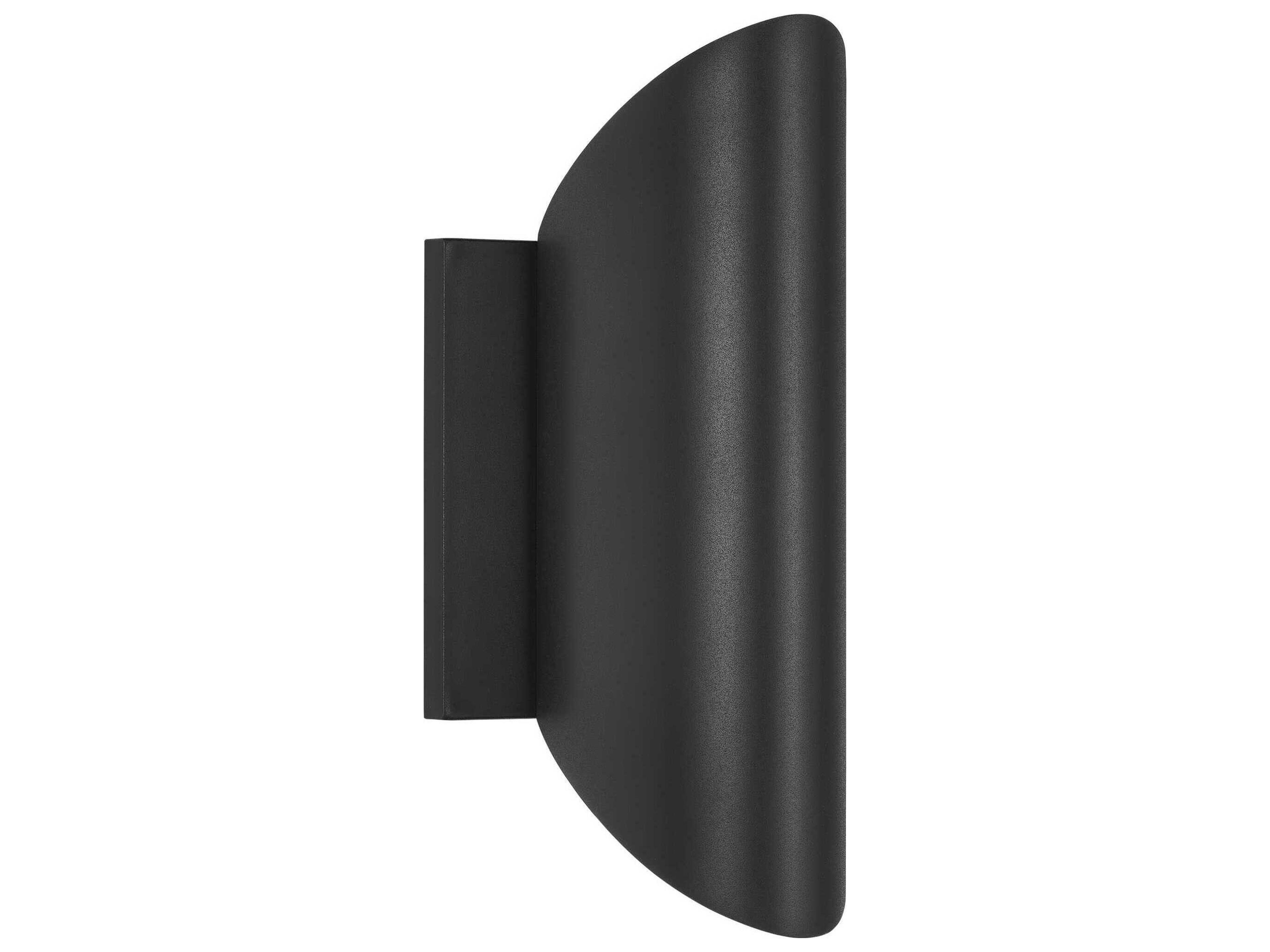 Outdoor Wall Lantern Ruxton 12-Inch Textured Black