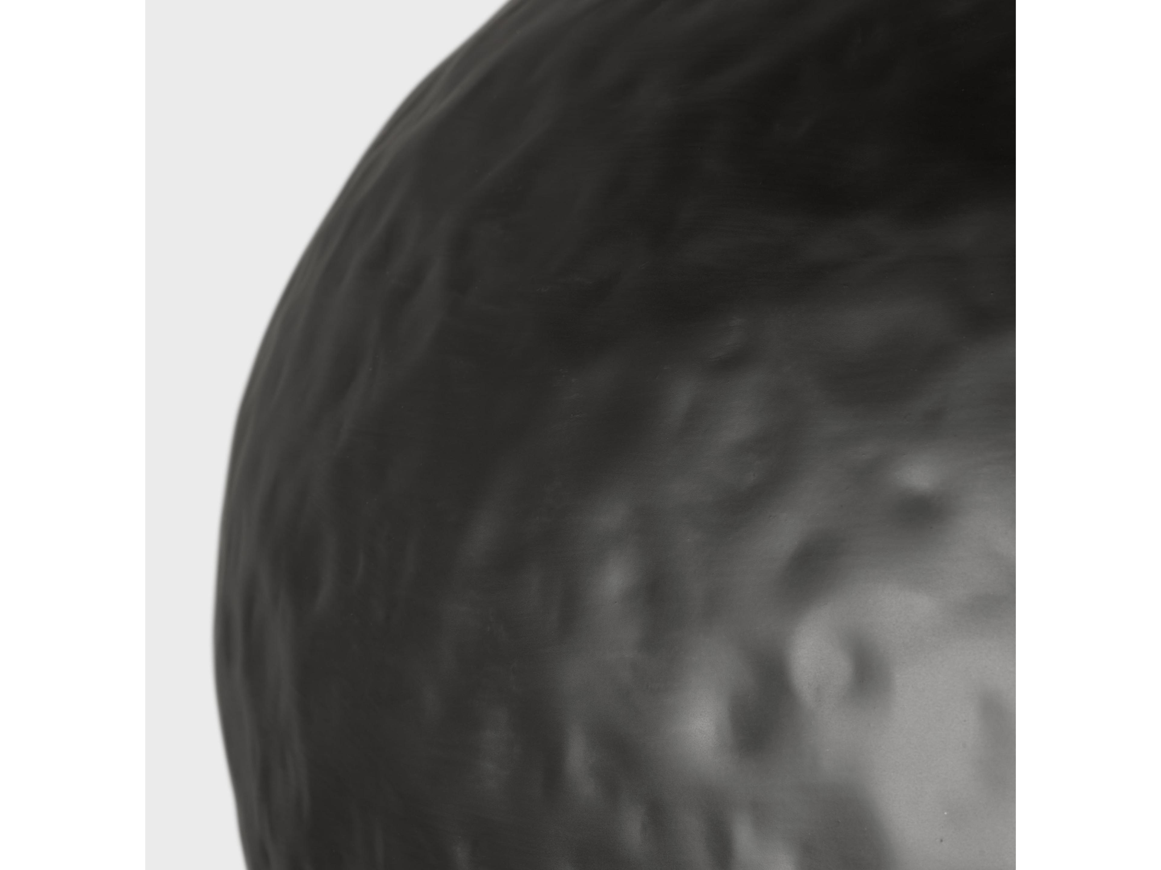 Visual Comfort Studio Buckner 1-Light Aged Iron Black Dome Pendant