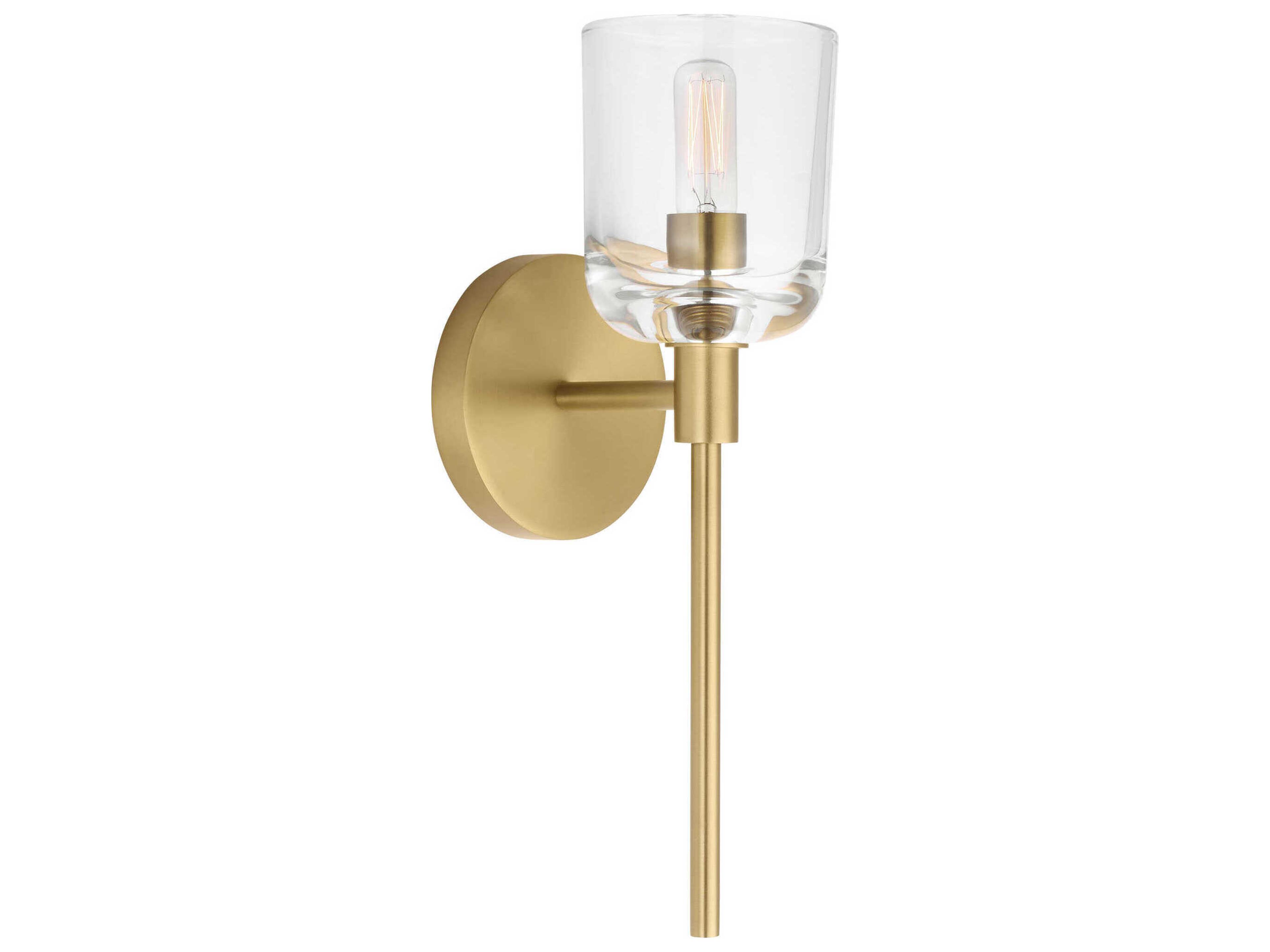 Visual Comfort Studio Hartley 1-Light Burnished Brass Wall Sconce