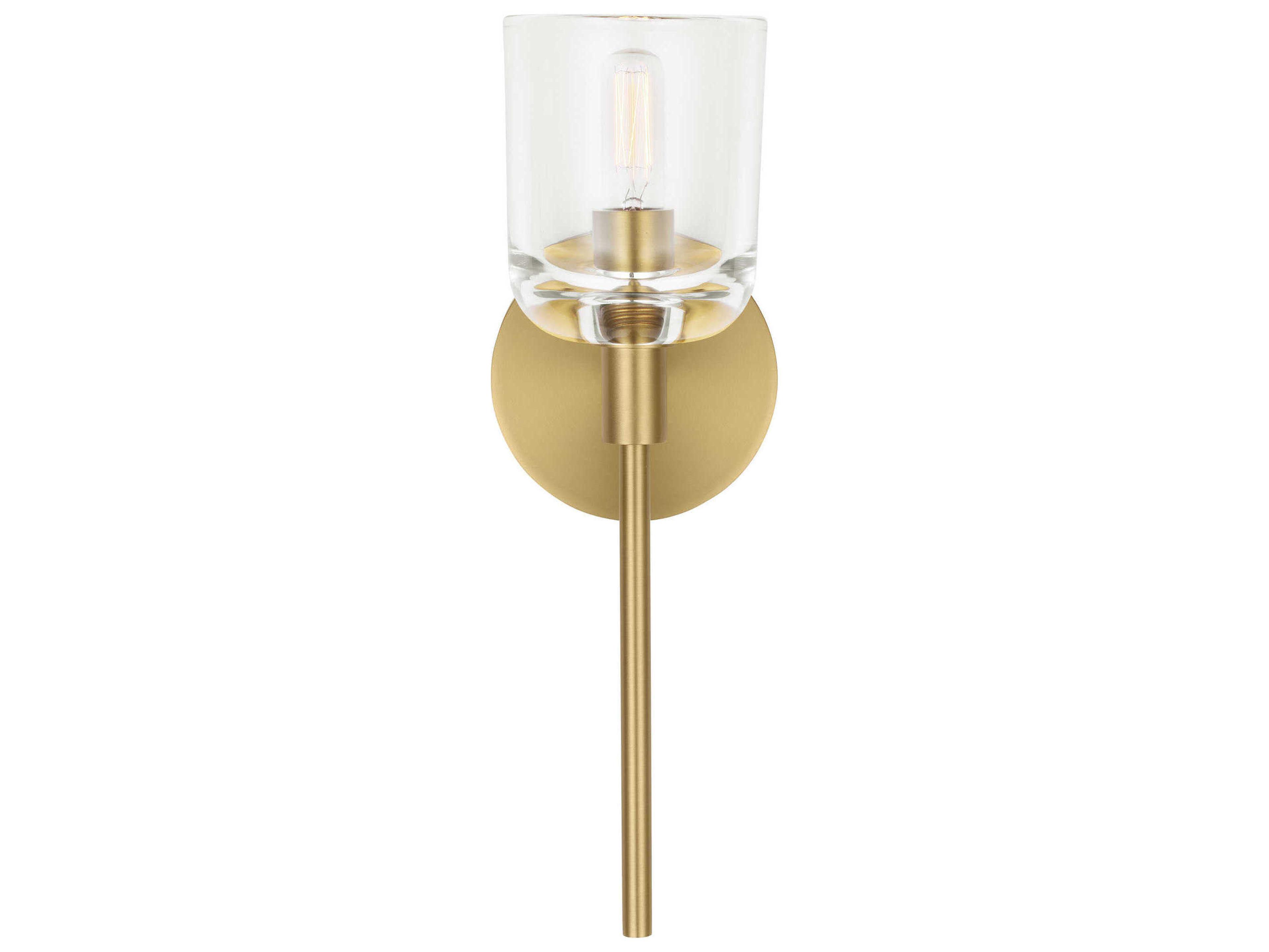 Visual Comfort Studio Hartley 1-Light Burnished Brass Wall Sconce