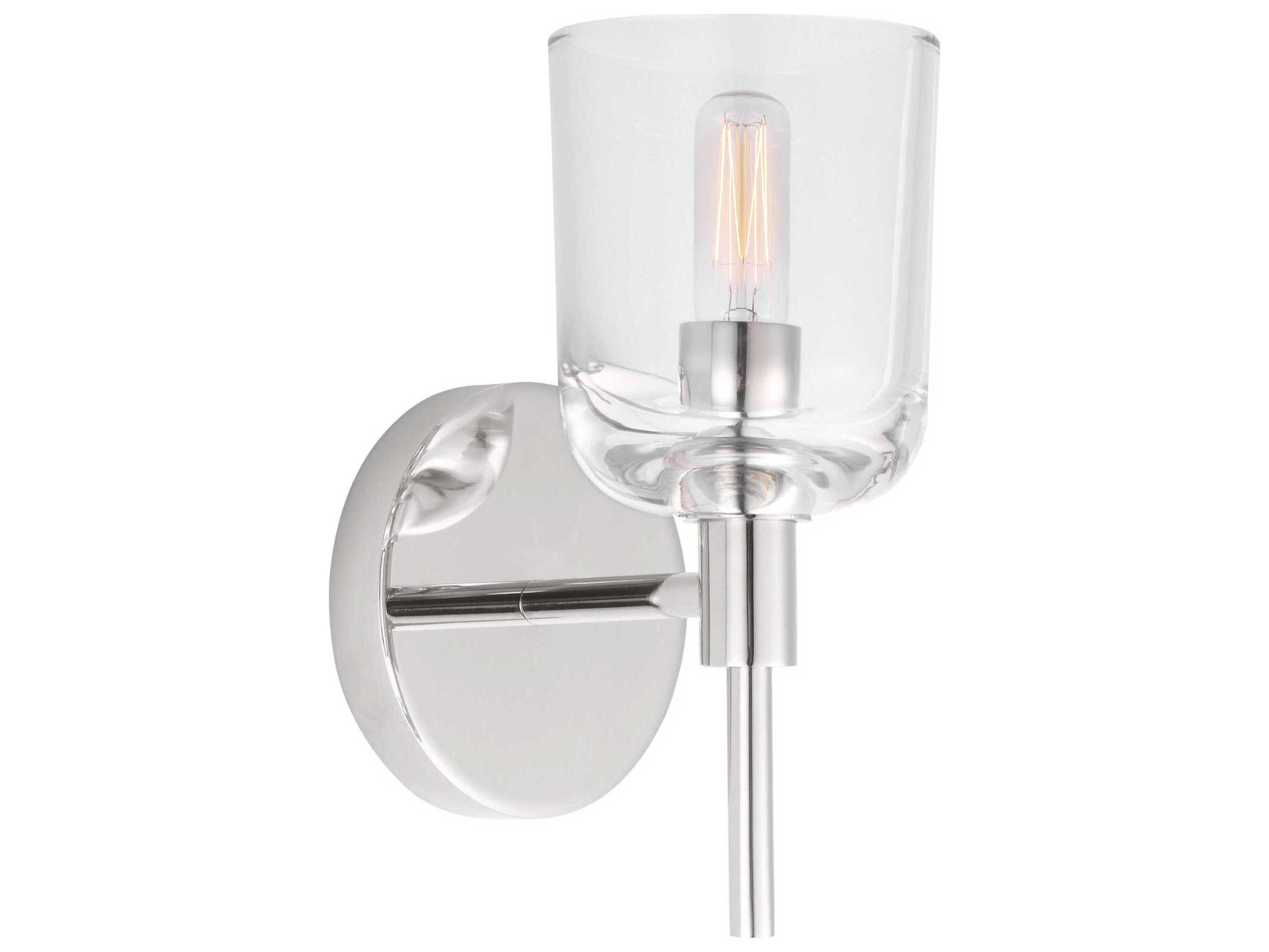 Hartley 1-Light Polished Nickel Wall Sconce