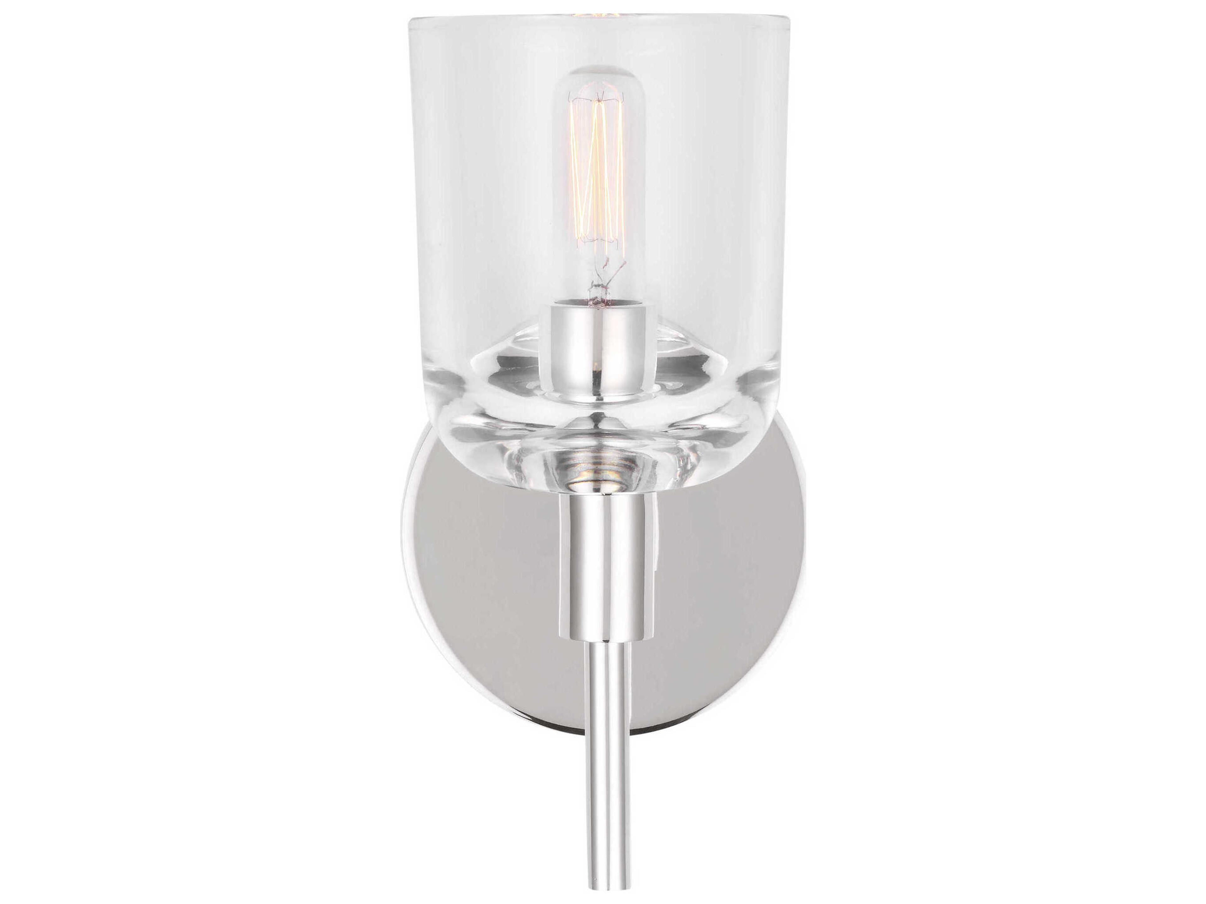 Visual Comfort Studio Hartley 1-Light Polished Nickel Wall Sconce