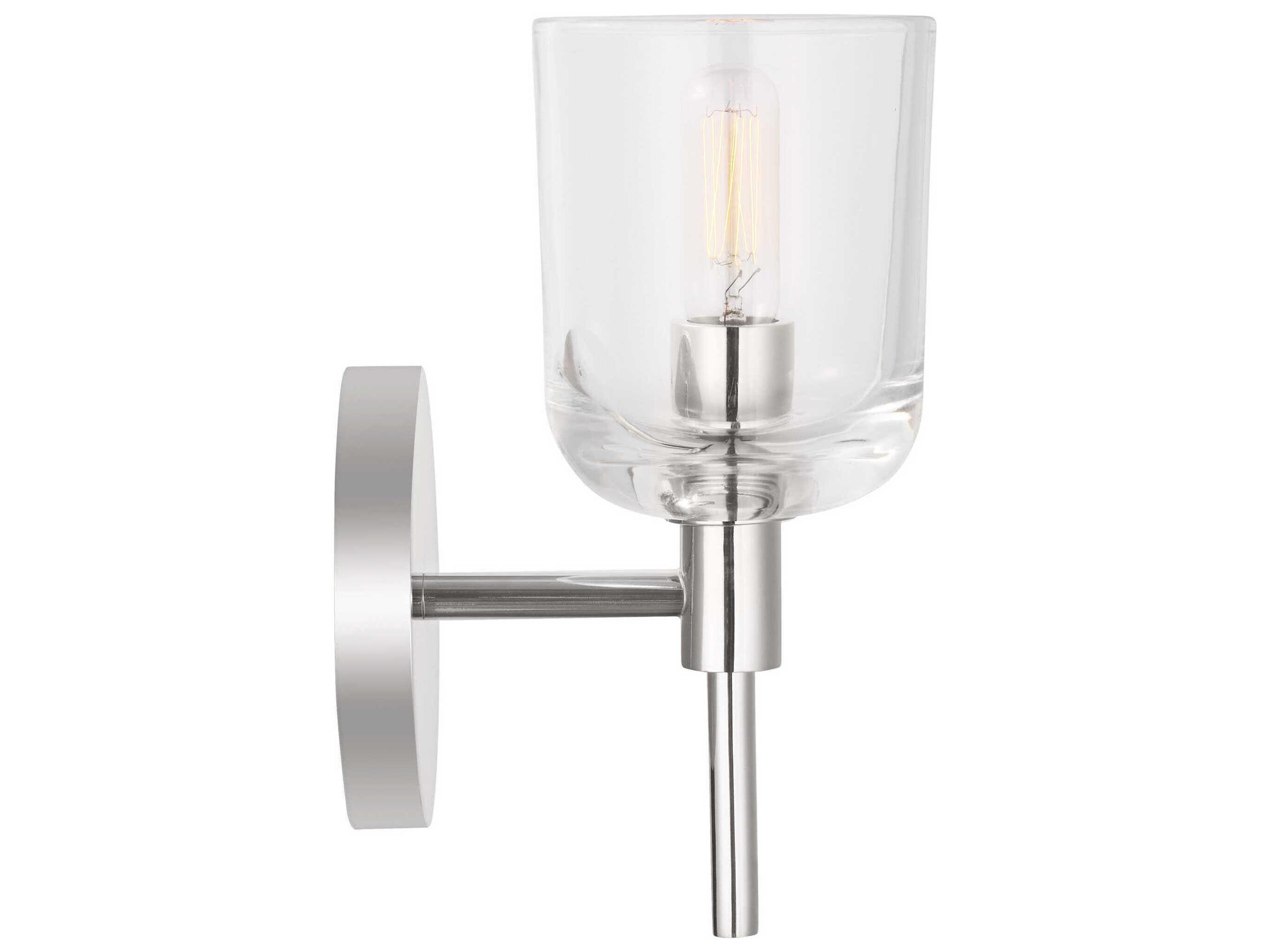 Visual Comfort Studio Hartley 1-Light Polished Nickel Wall Sconce