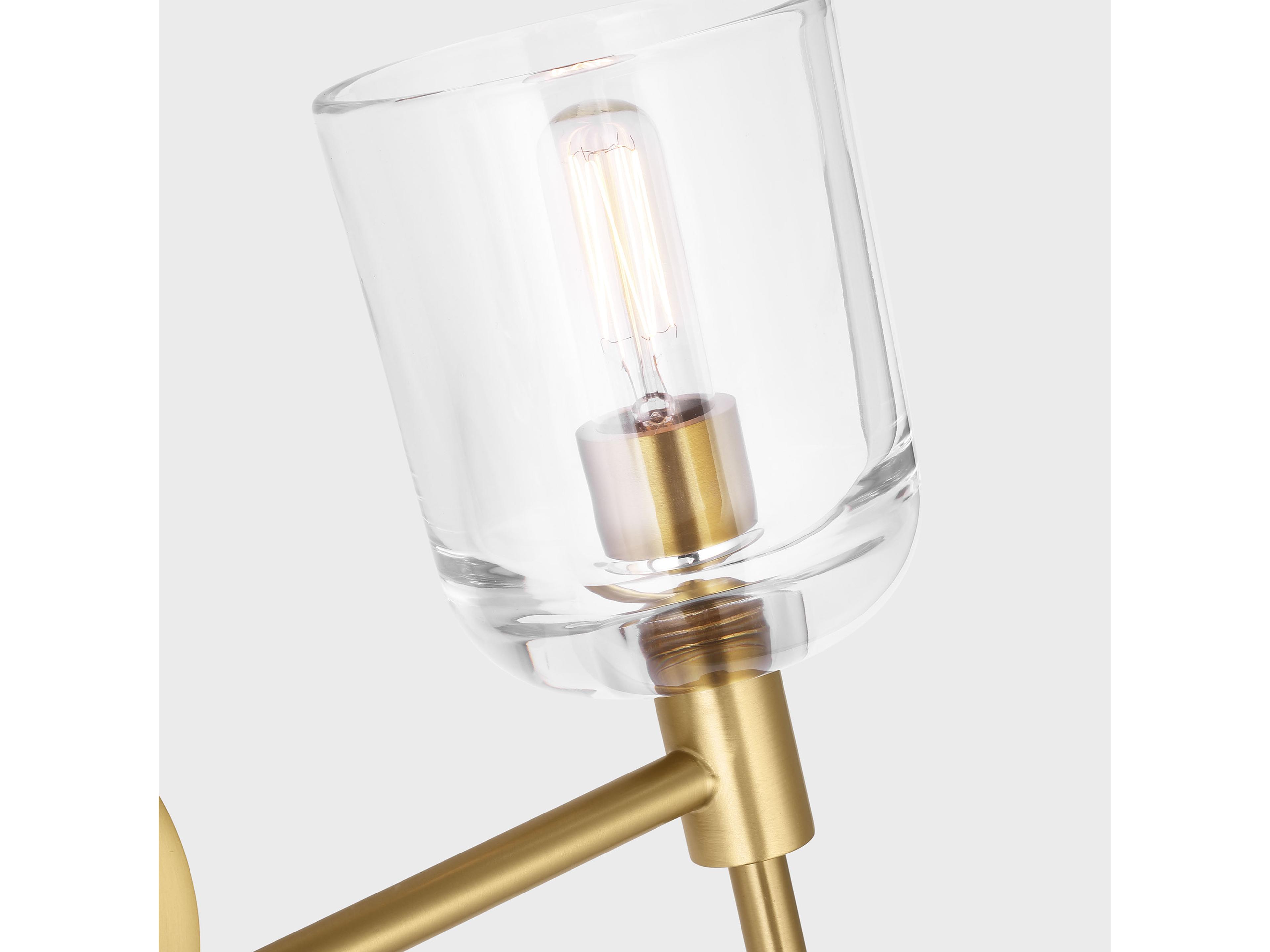 Visual Comfort Studio Hartley 2-Light Burnished Brass Vanity Light