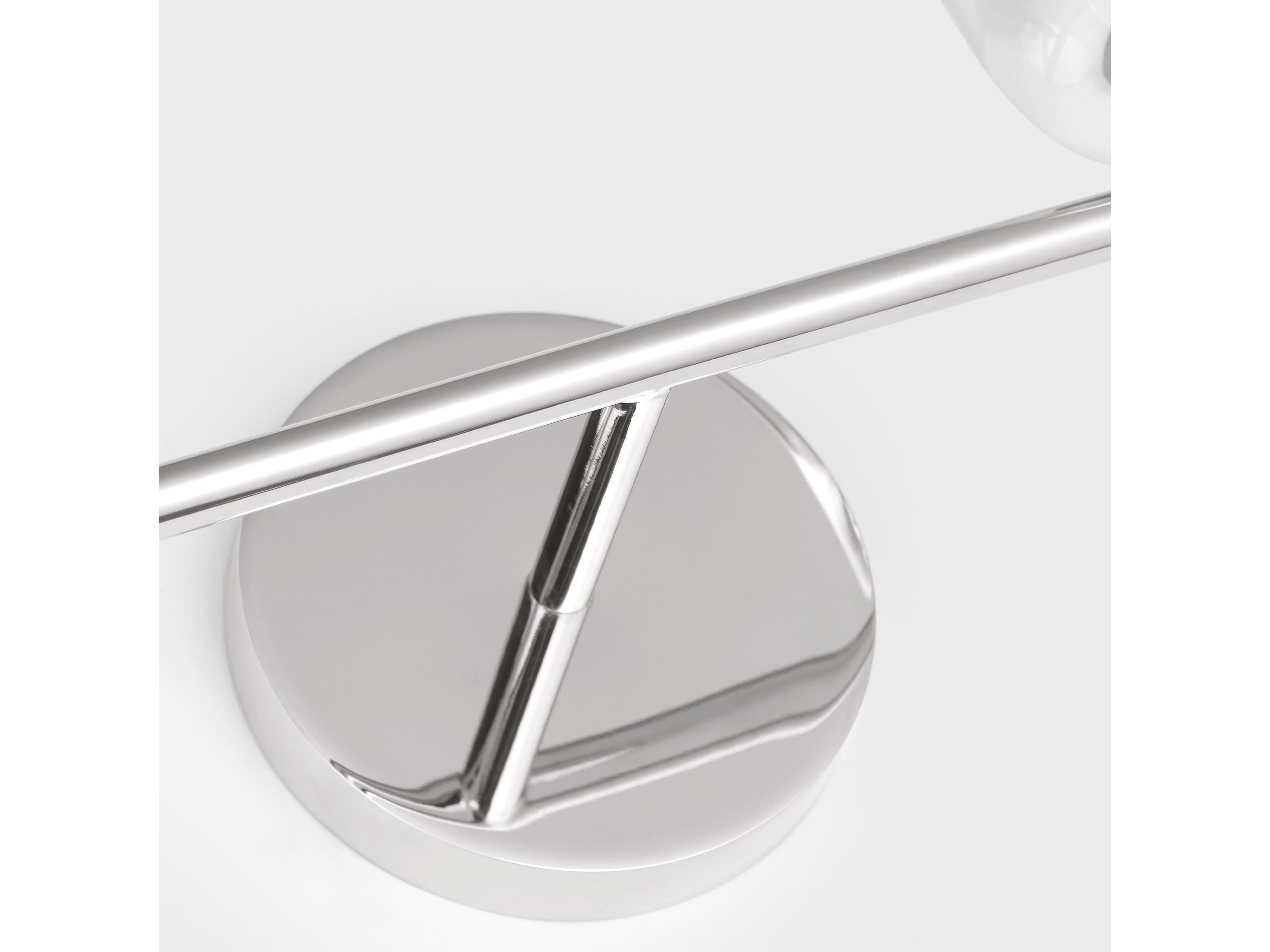 Visual Comfort Studio Hartley 1-Light Polished Nickel Vanity Light