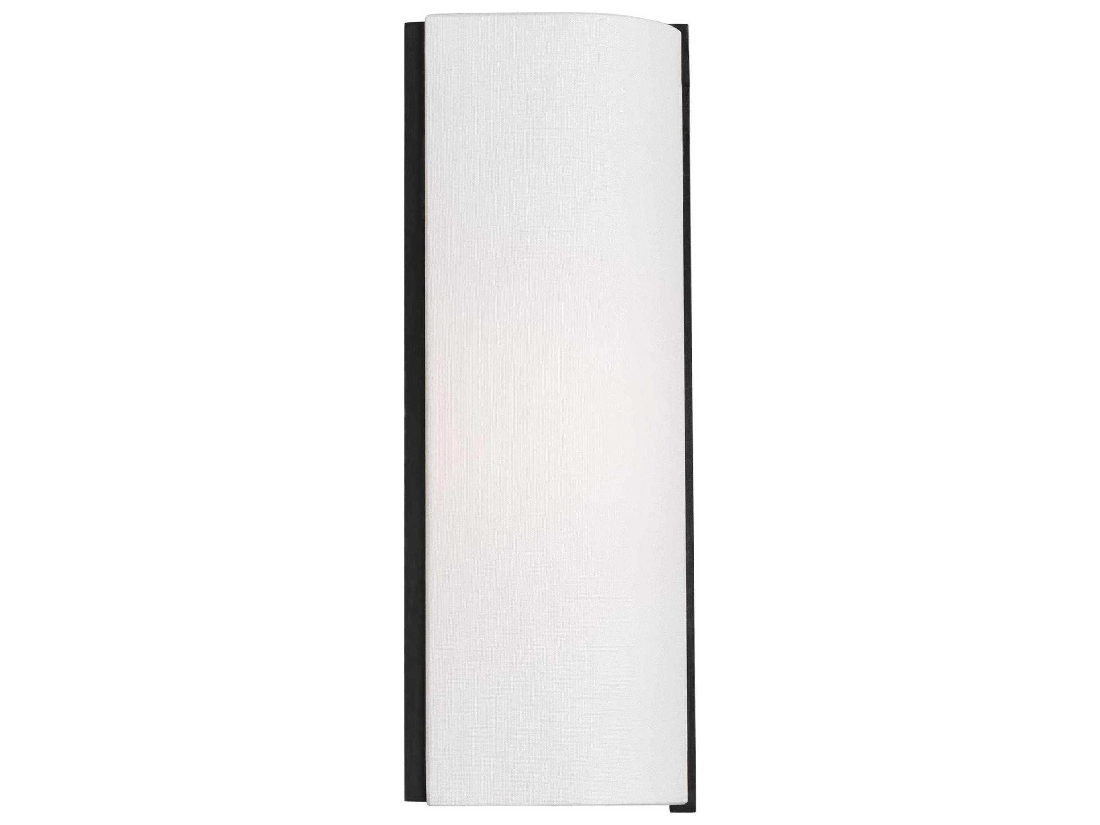 Visual Comfort Studio Bergen 1-Light Aged Iron Black Wall Sconce