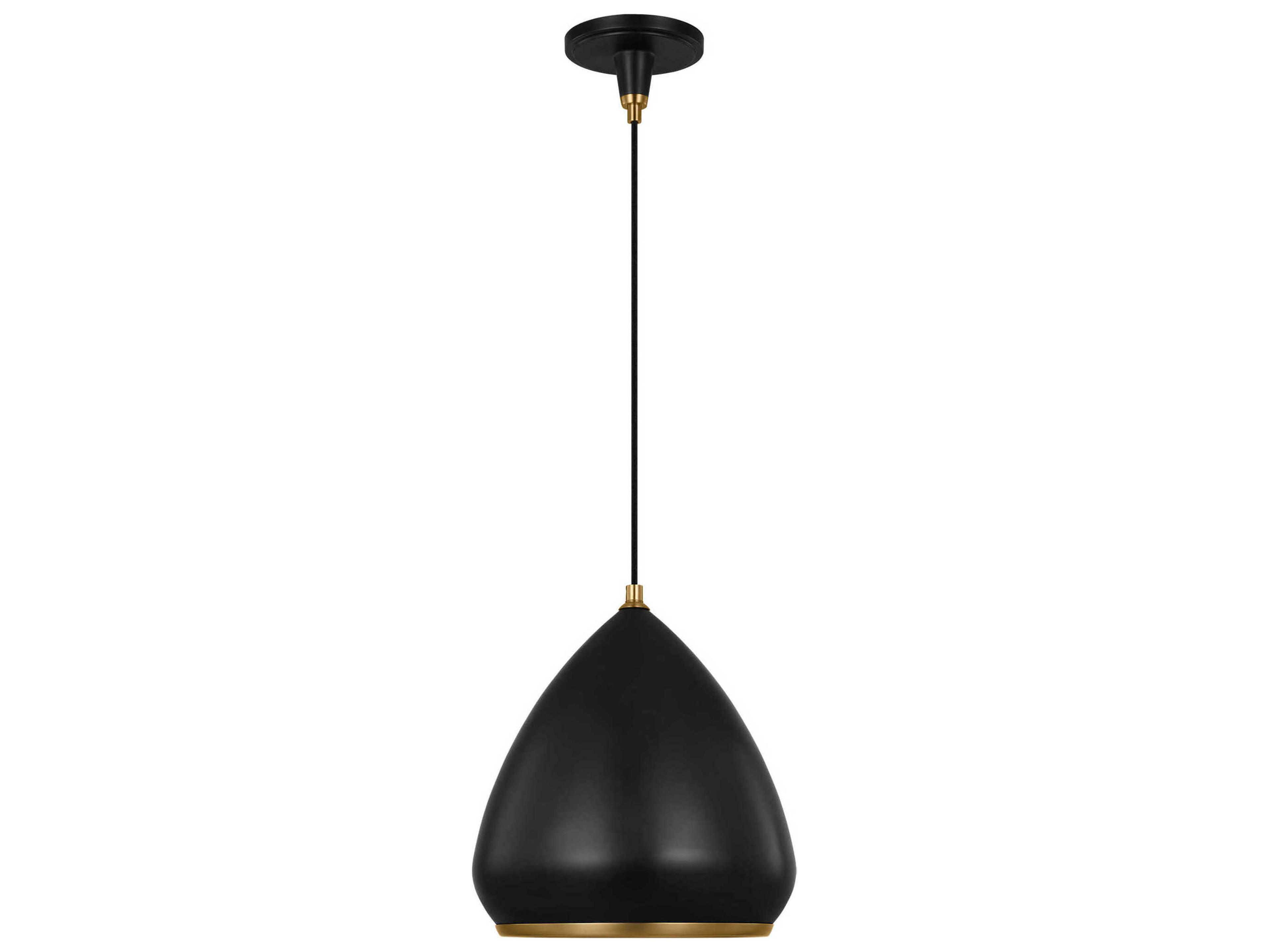 Clasica 1-Light Aged Iron Black Pendant