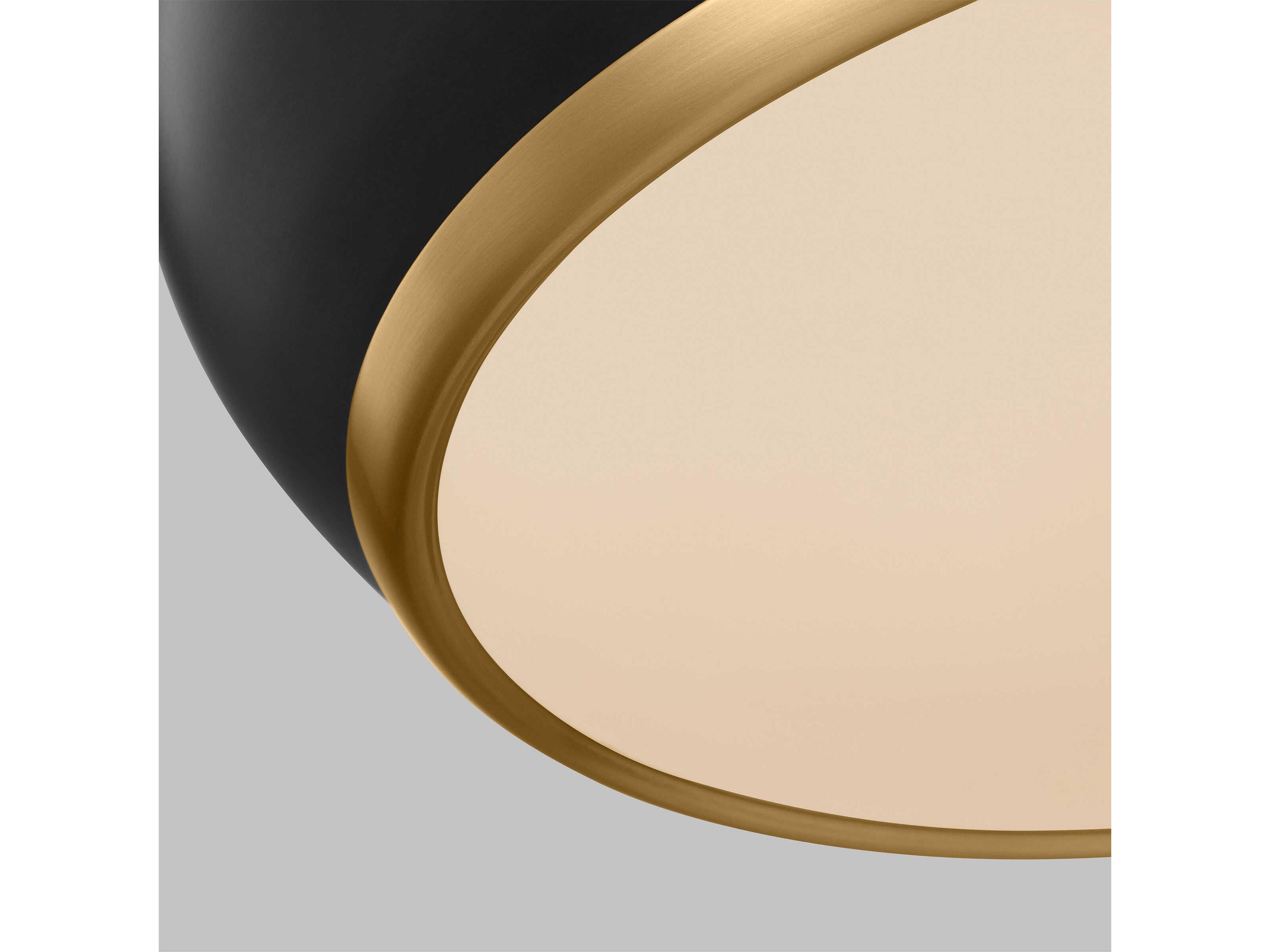 Visual Comfort Studio Clasica 1-Light Aged Iron Black Pendant