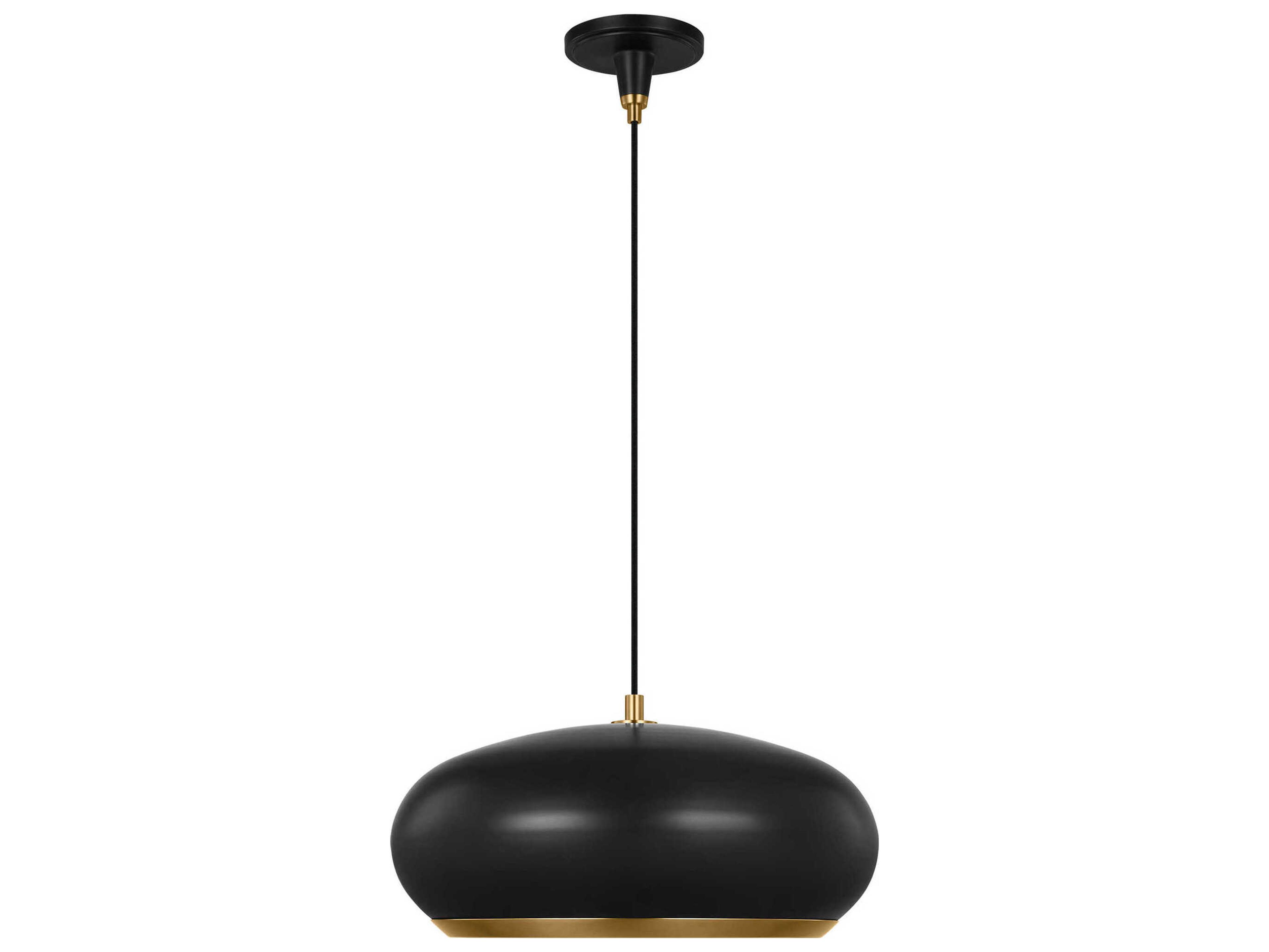 Clasica 1-Light Aged Iron Black Pendant