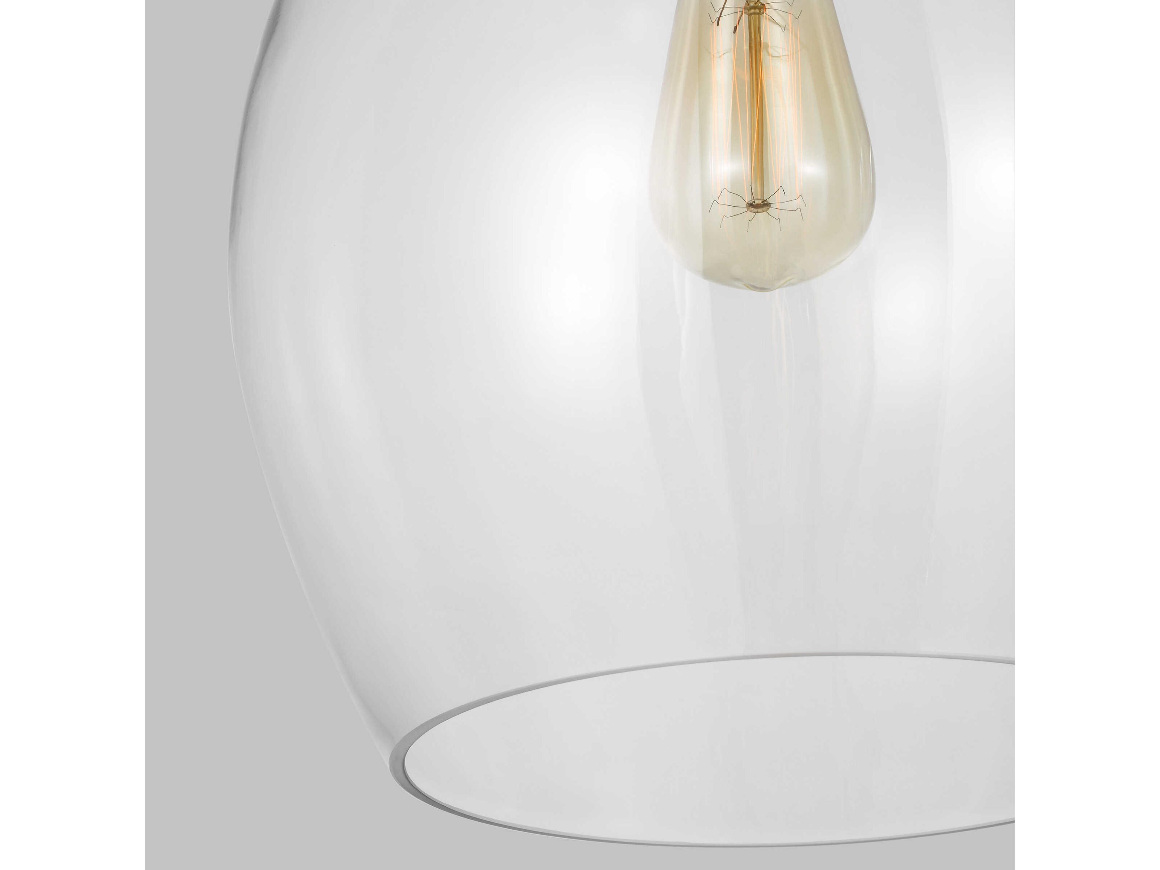 Visual Comfort Studio Vaso 1-Light Burnished Brass Mini Pendant