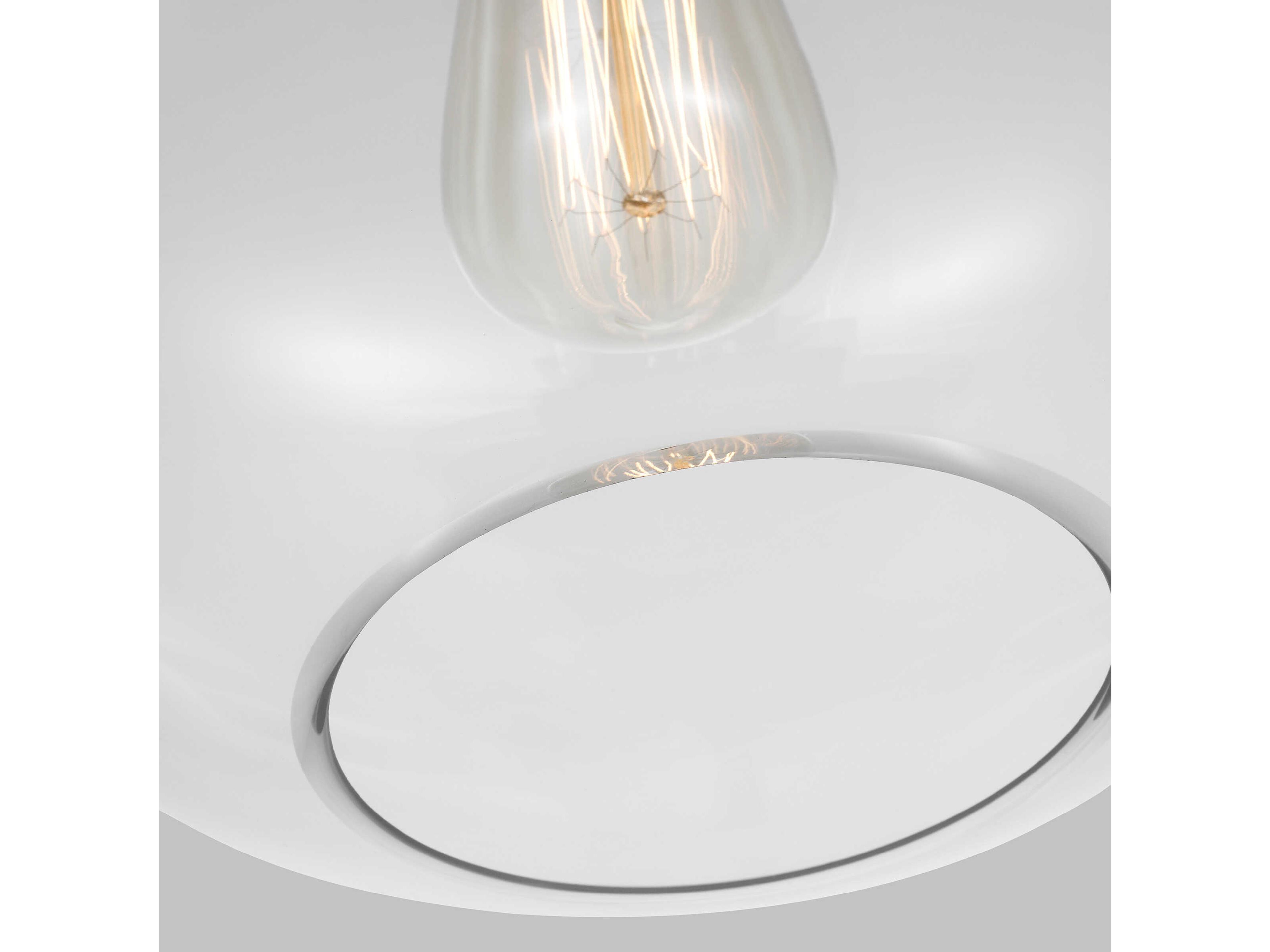 Visual Comfort Studio Mela 1-Light Aged Iron Black Mini Pendant