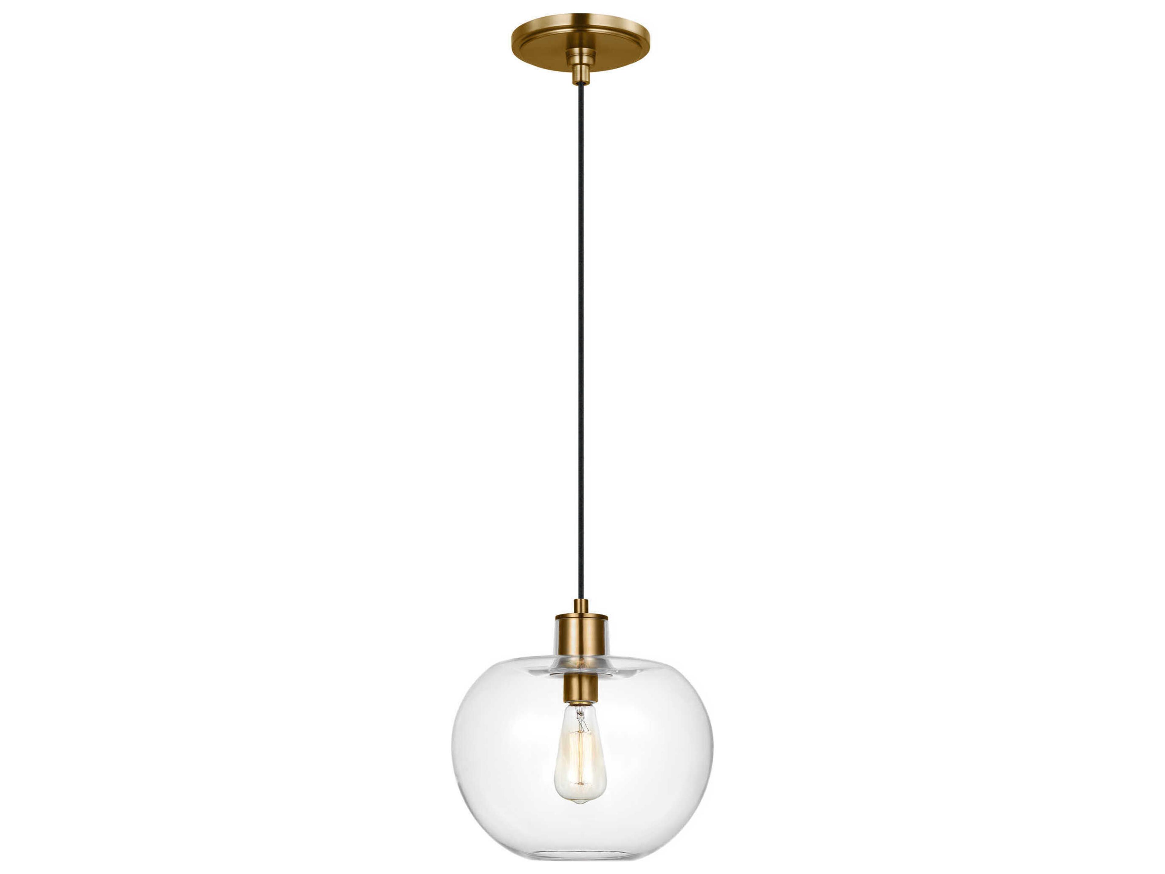 Mela 1-Light Burnished Brass Mini Pendant
