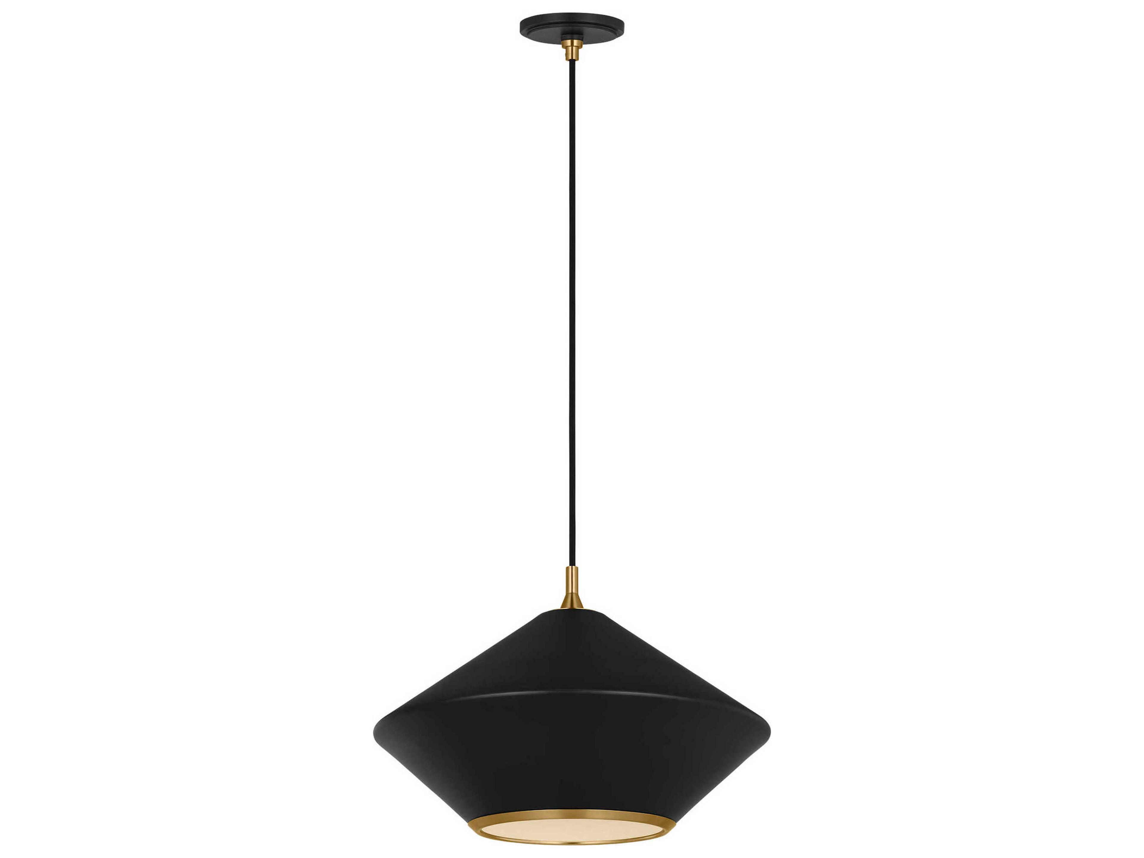 Visual Comfort Studio Stanza 1-Light Midnight Black Pendant