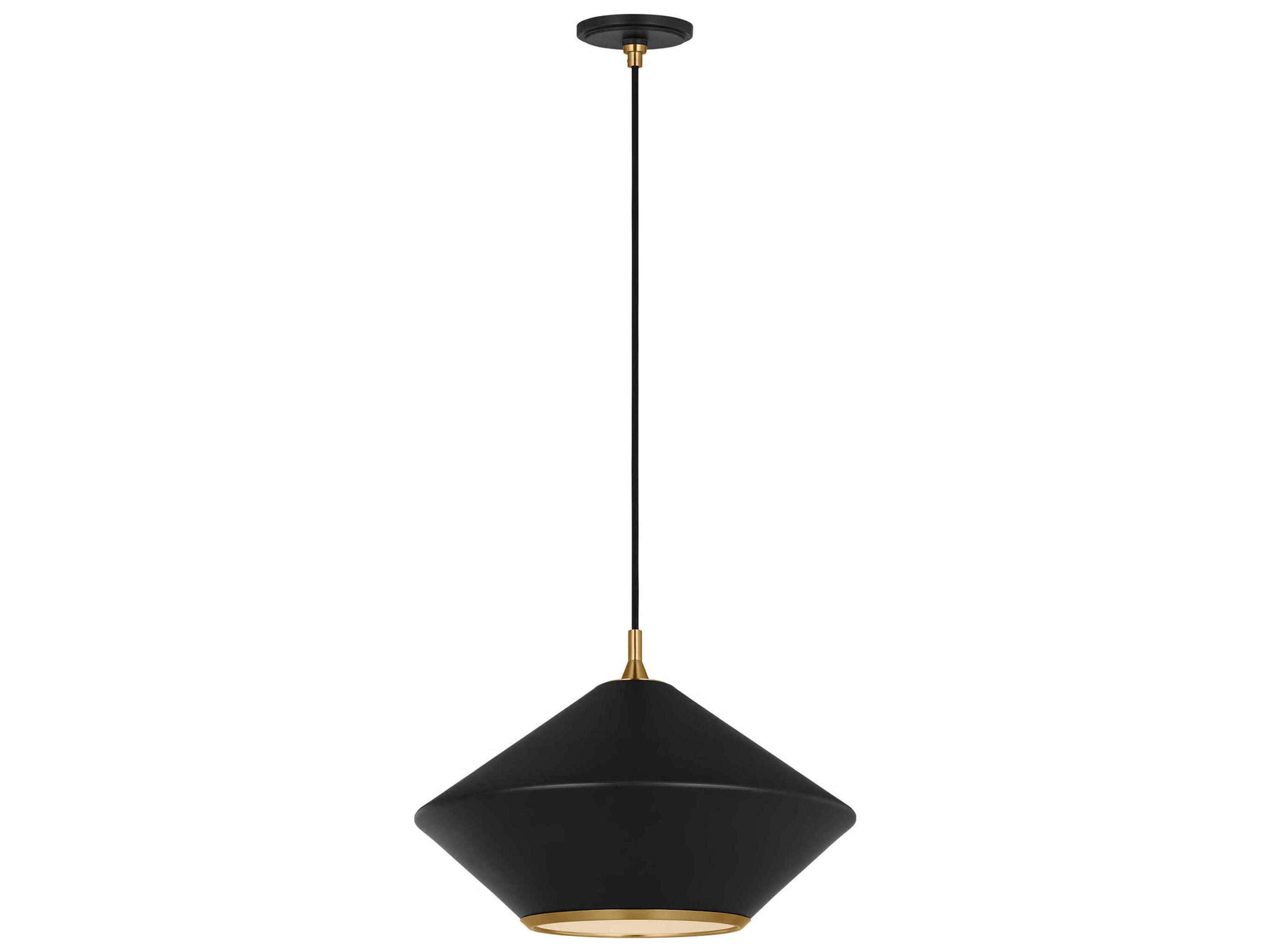 Visual Comfort Studio Stanza 1-Light Midnight Black Pendant