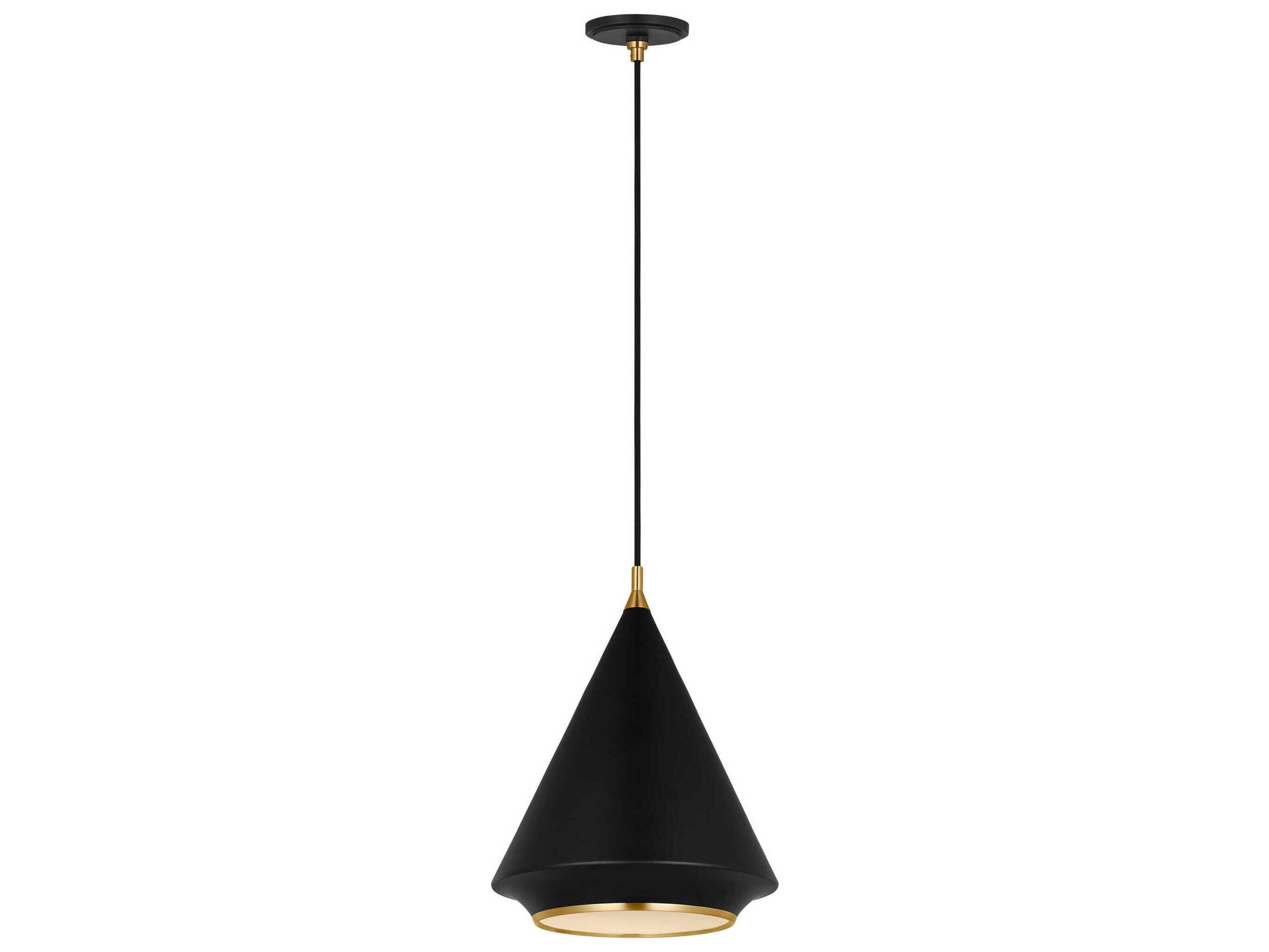Visual Comfort Studio Stanza 1-Light Midnight Black Pendant