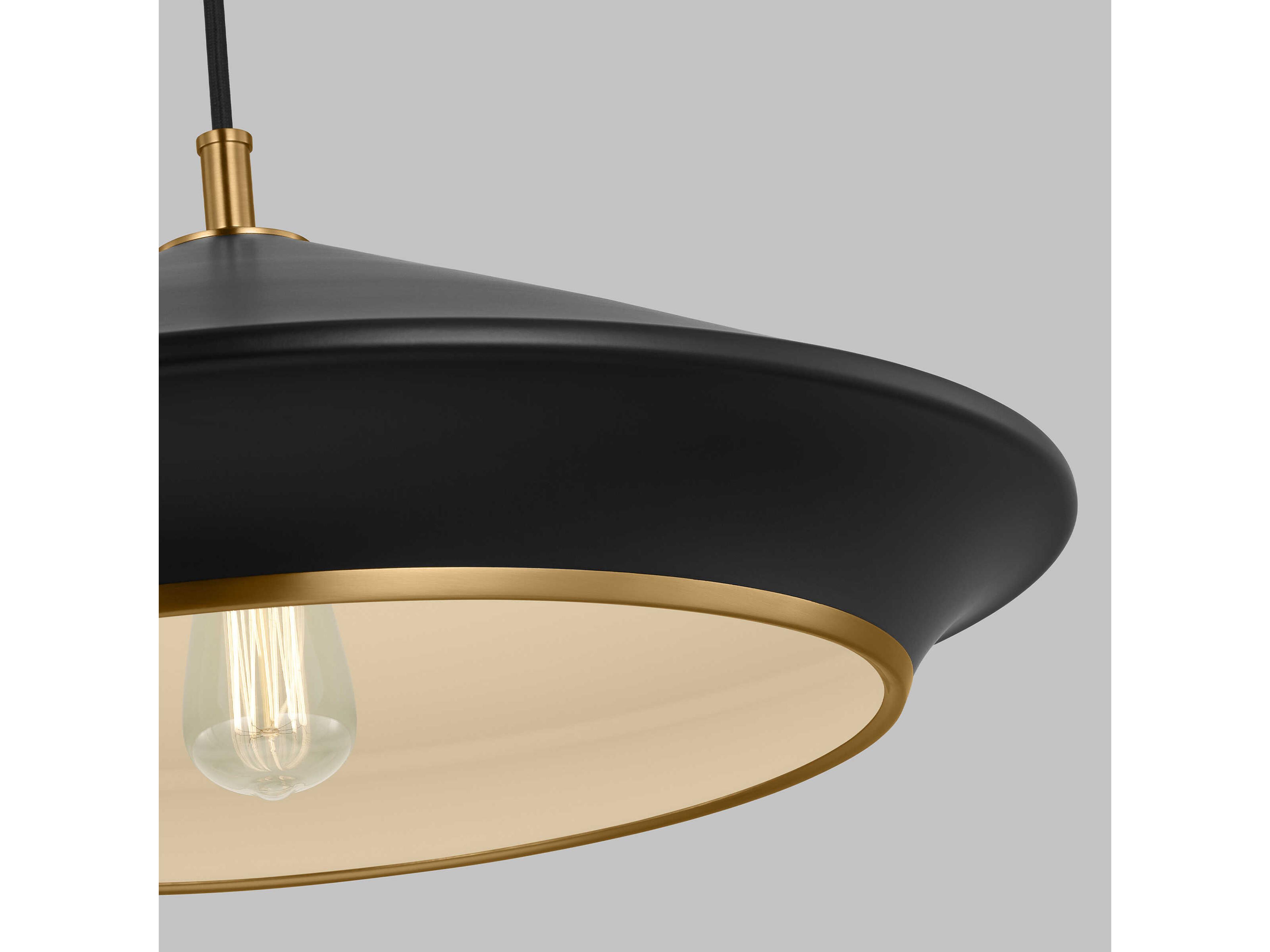 Visual Comfort Studio Stanza 1-Light Midnight Black Pendant