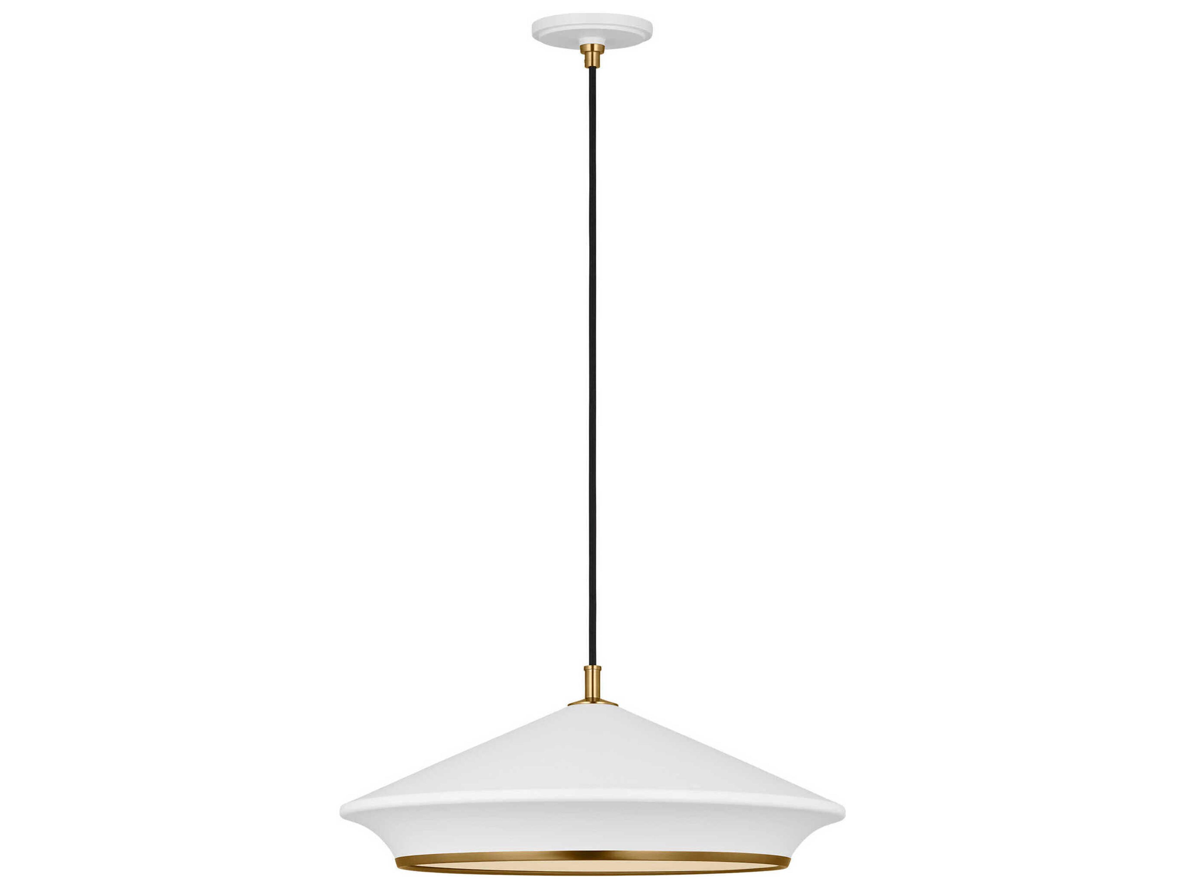 Visual Comfort Studio Stanza 1-Light Matte White Pendant