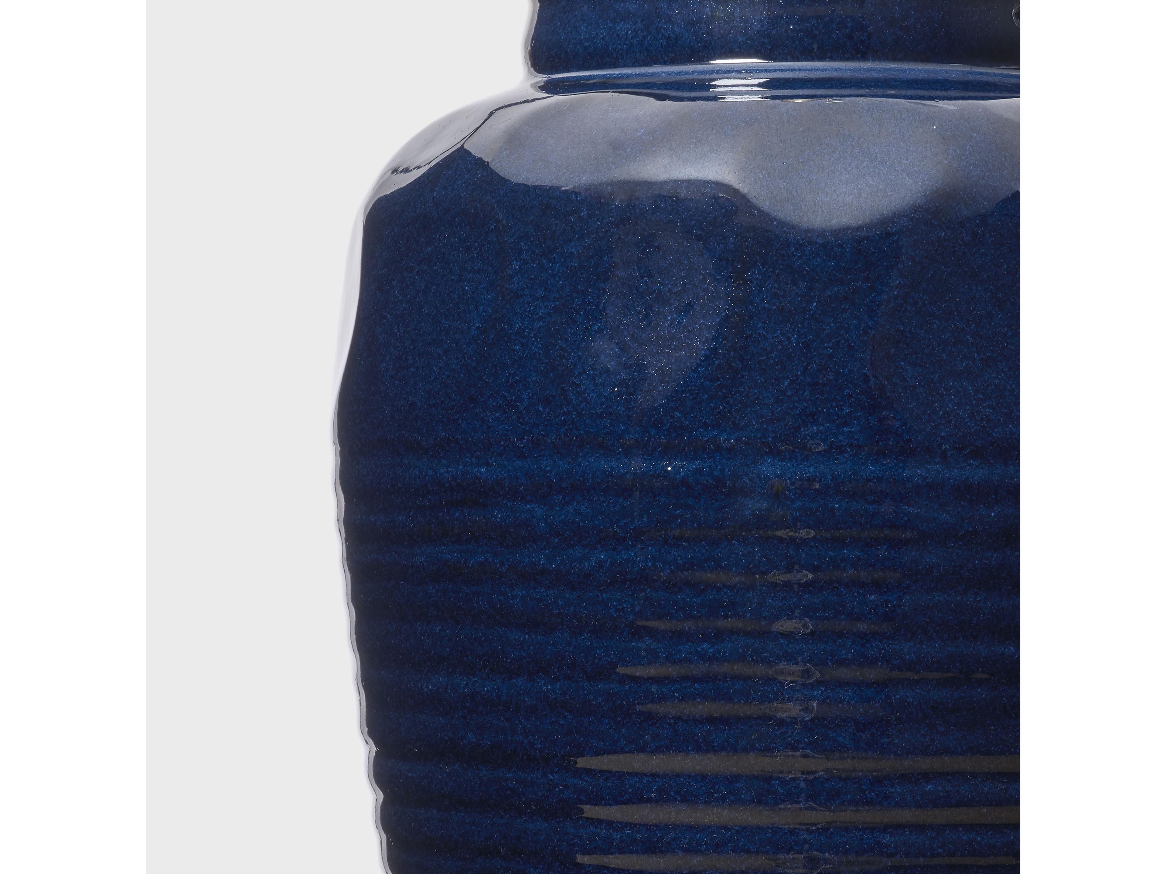 Visual Comfort Studio Selena Mix Blue Brown White Linen Fabric Buffet Lamp