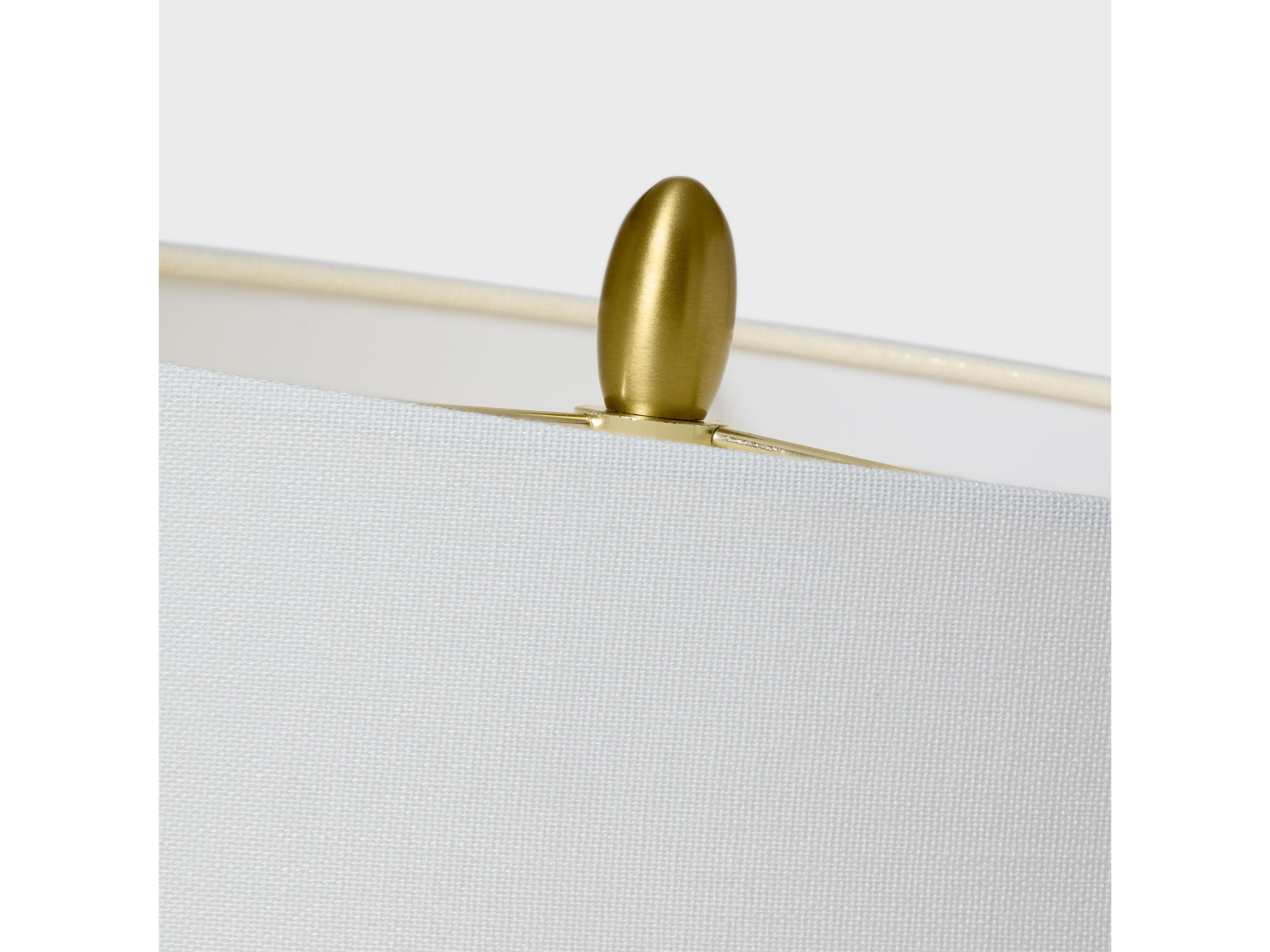 Visual Comfort Studio Selena Natural White Linen Fabric Buffet Lamp