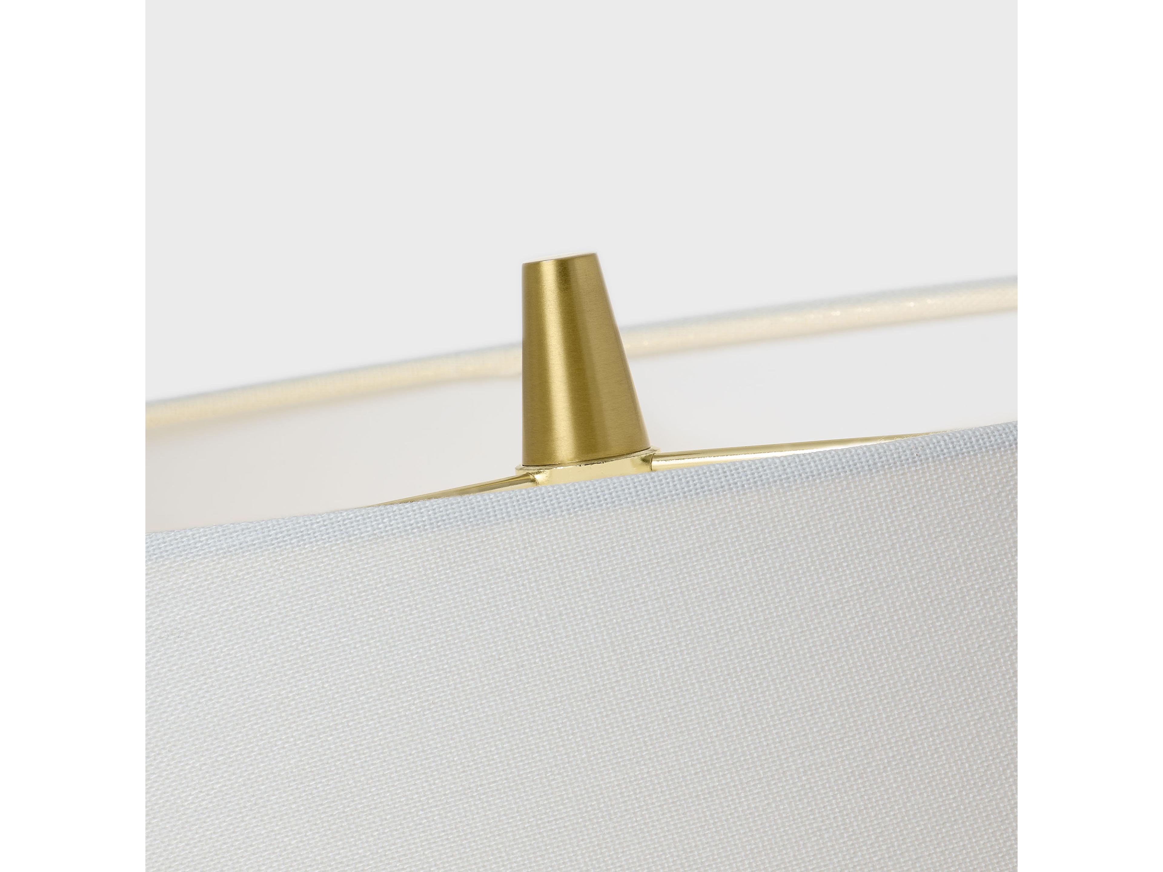 Visual Comfort Studio Nova Silk Green White Linen Fabric Buffet Lamp