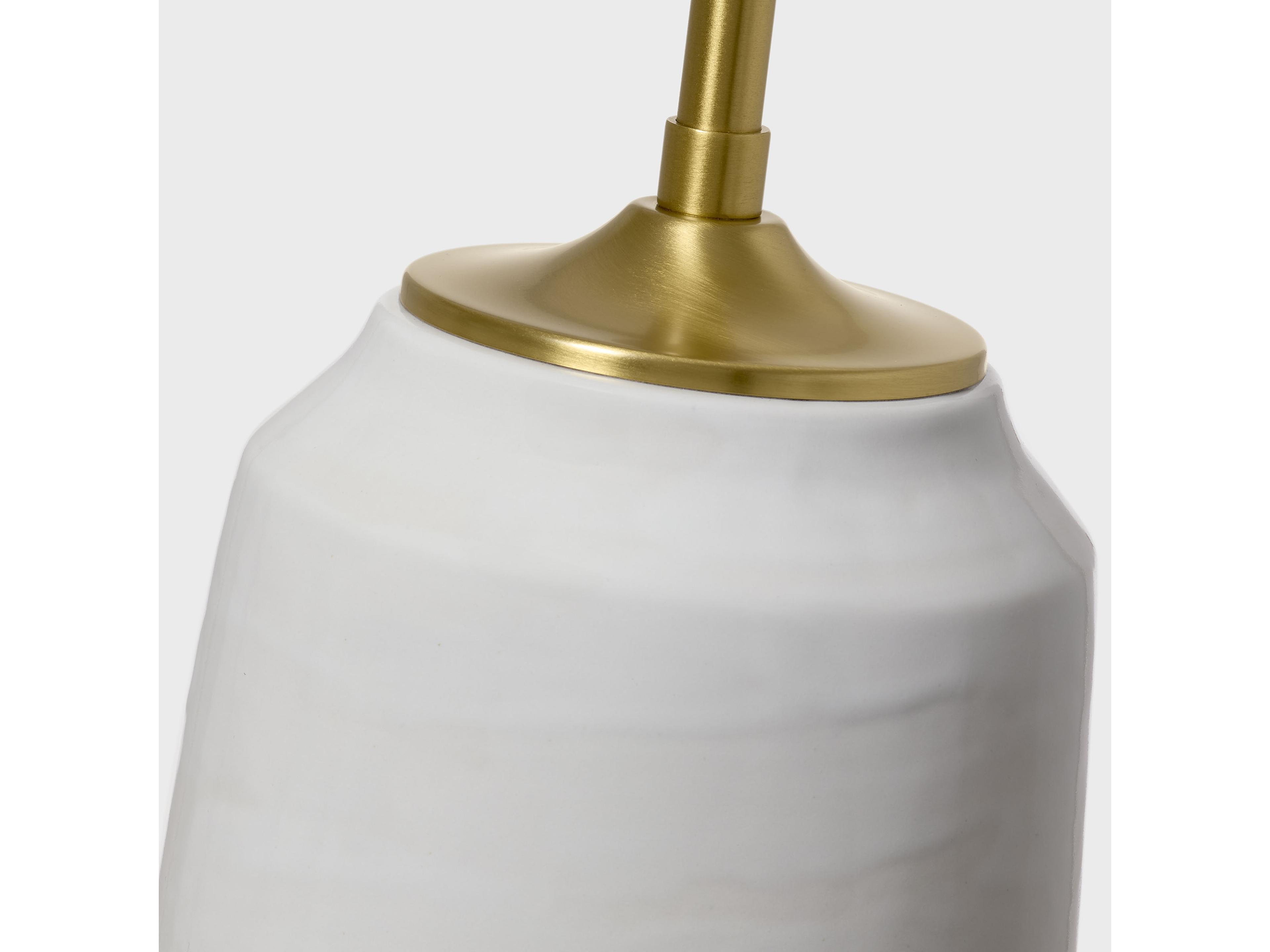 Visual Comfort Studio Cato Natural White Linen Fabric Buffet Lamp