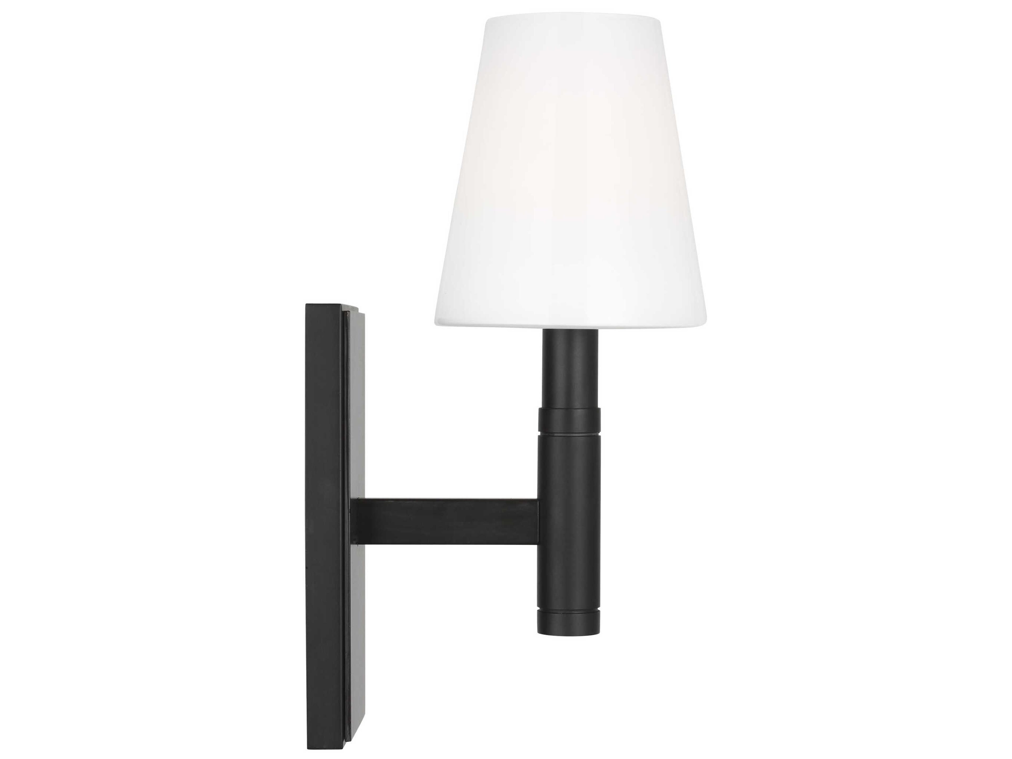 Visual Comfort Studio Beckham Classic 1-Light Aged Iron Black Wall Sconce