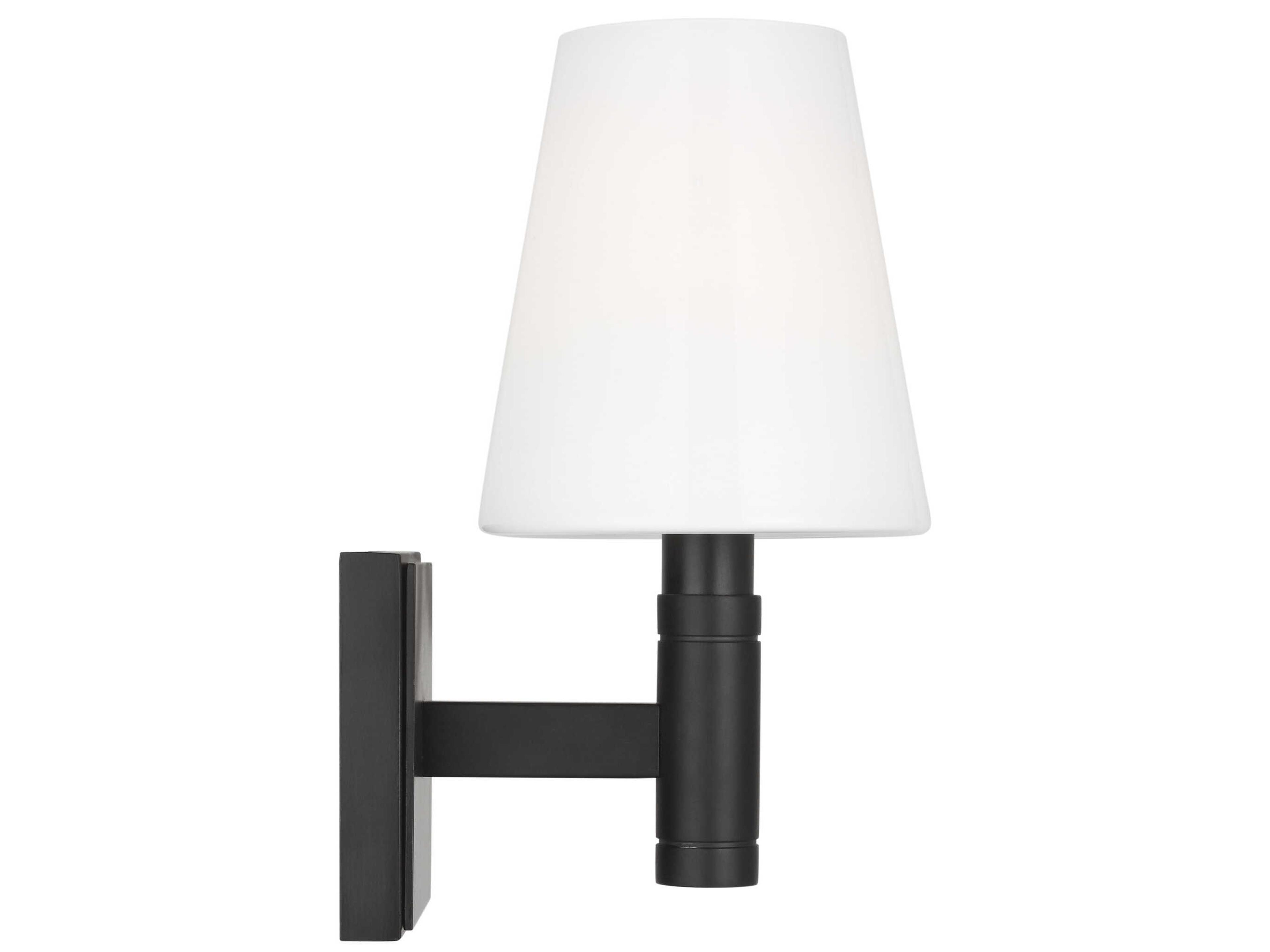 Visual Comfort Studio Beckham Classic 1-Light Aged Iron Black Wall Sconce