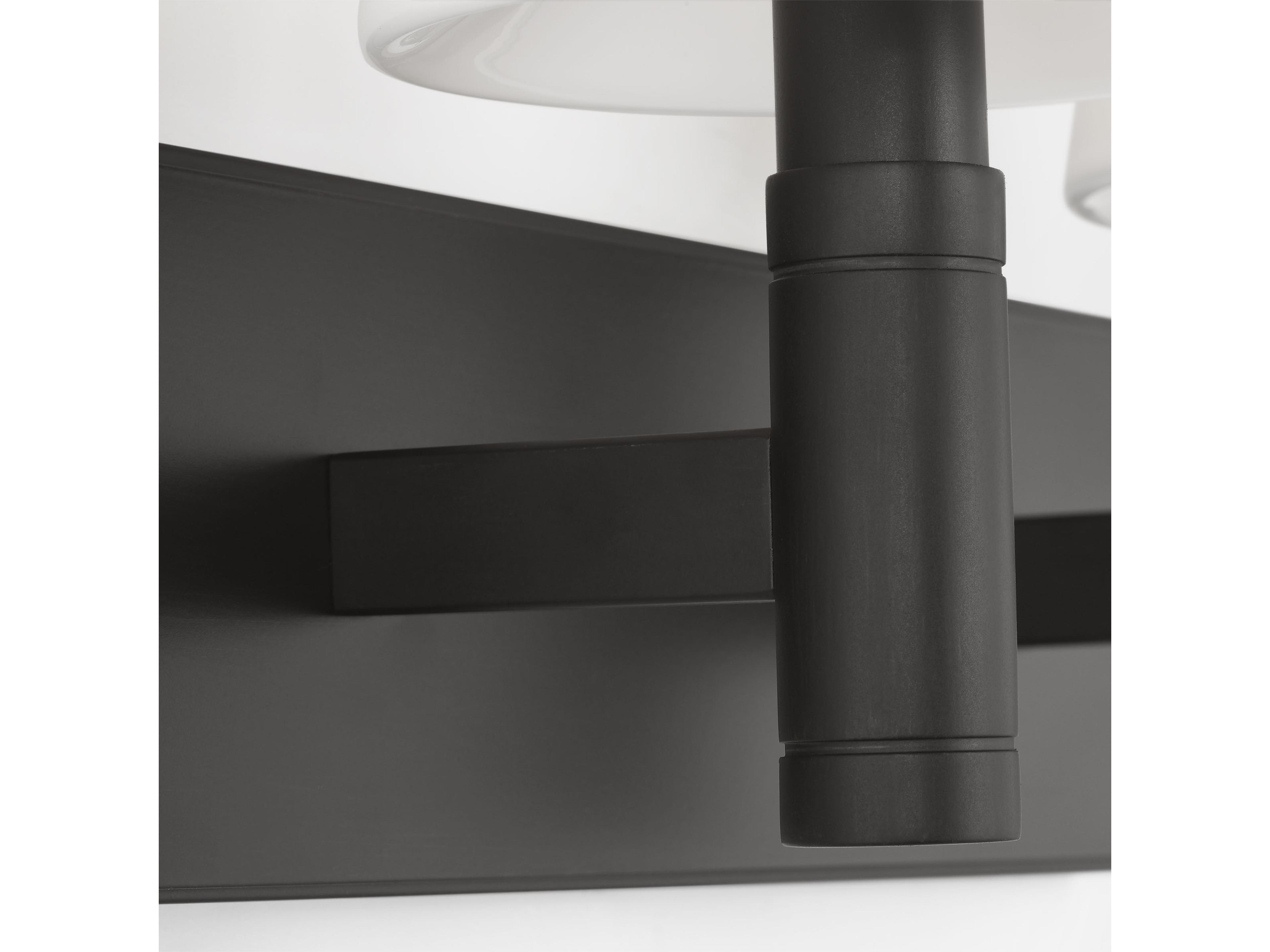 Visual Comfort Studio Beckham Classic 2-Light Aged Iron Black Vanity Light