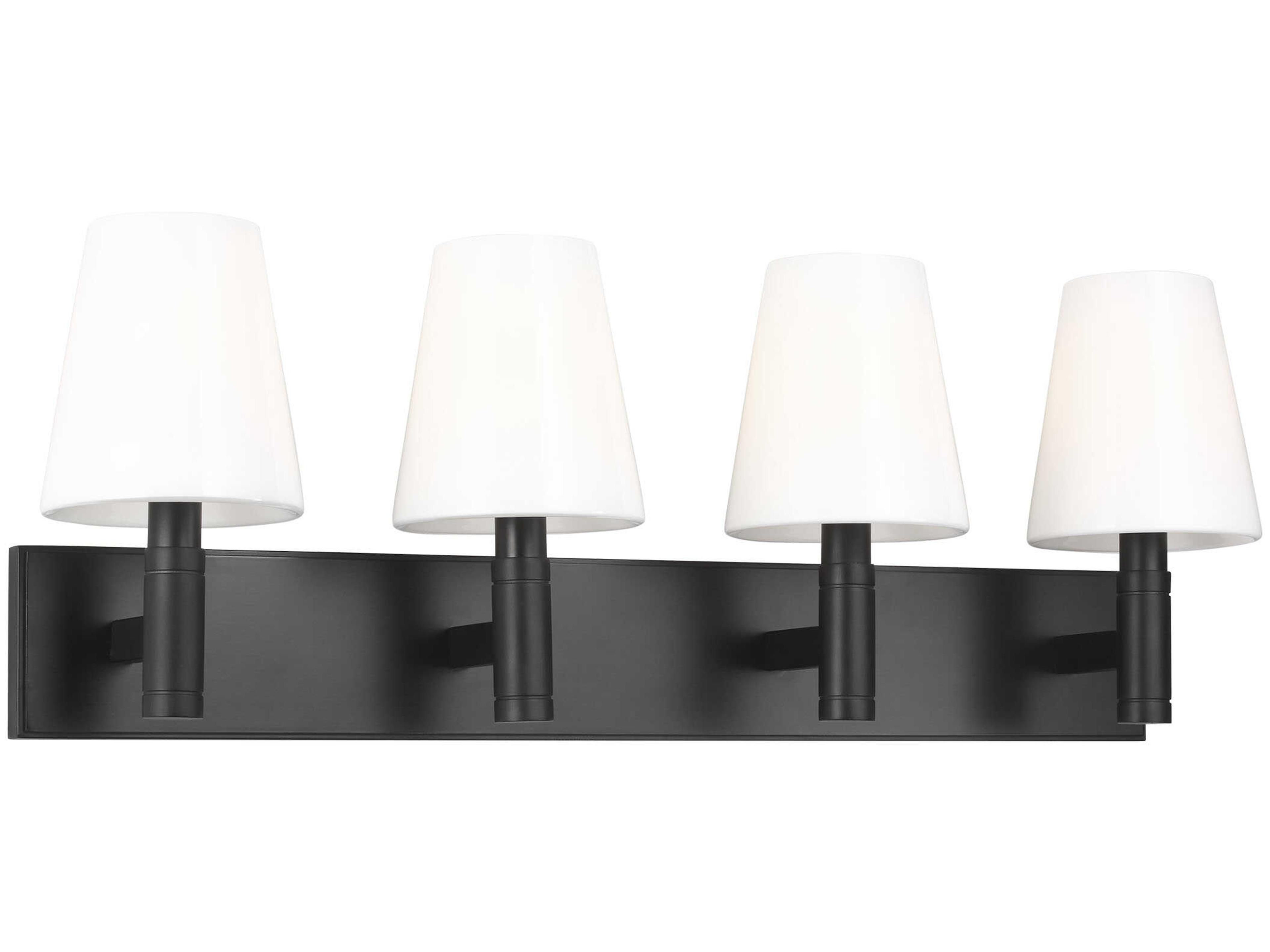 Beckham Classic 4-Light Aged Iron Black Vanity Light