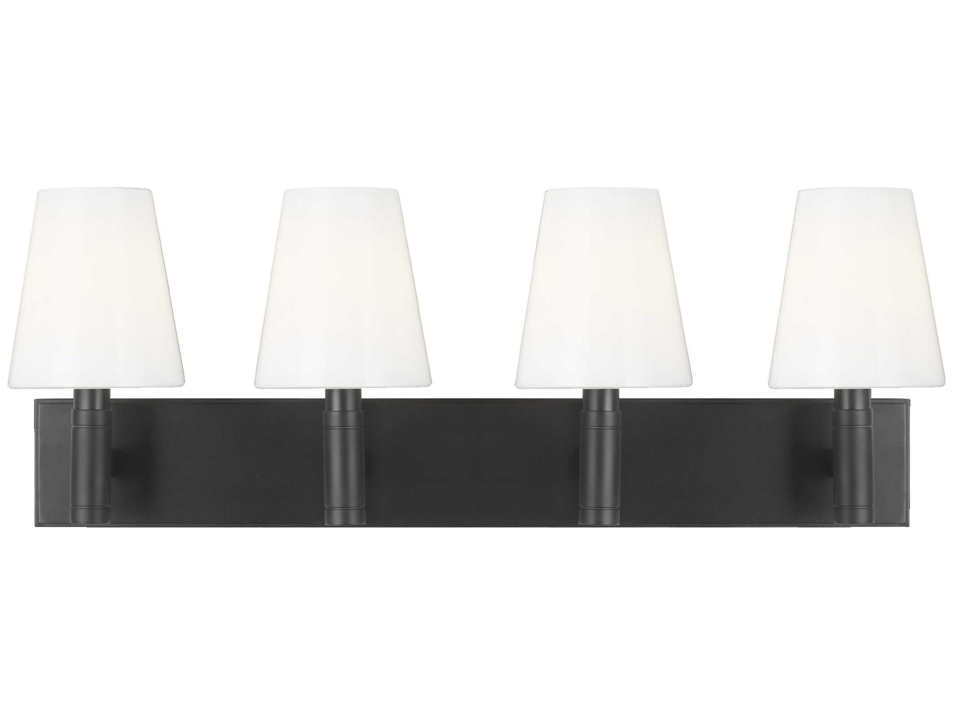 Visual Comfort Studio Beckham Classic 4-Light Aged Iron Black Vanity Light