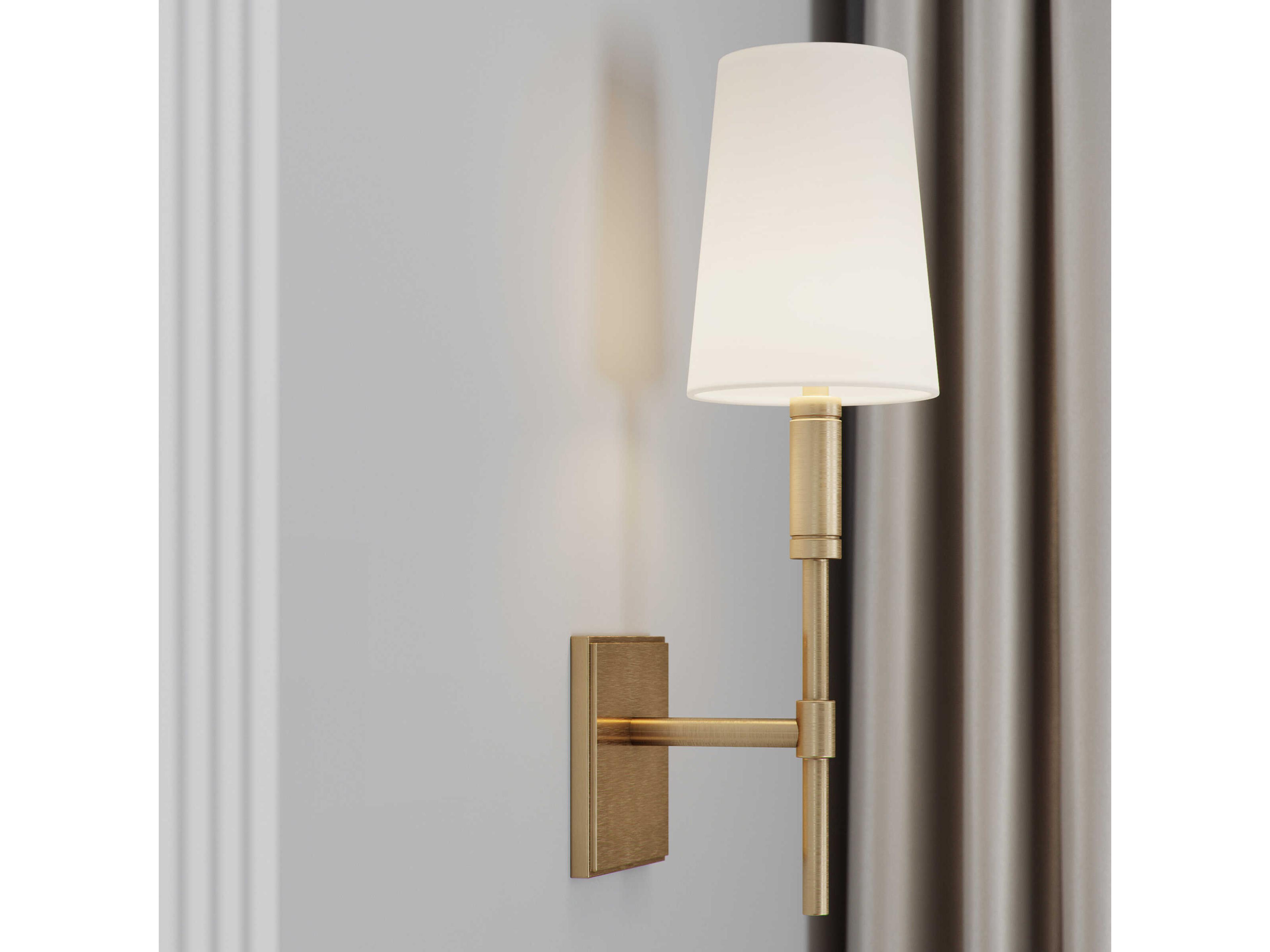 Visual Comfort Studio Beckham Classic 1-Light Burnished Brass Wall Sconce